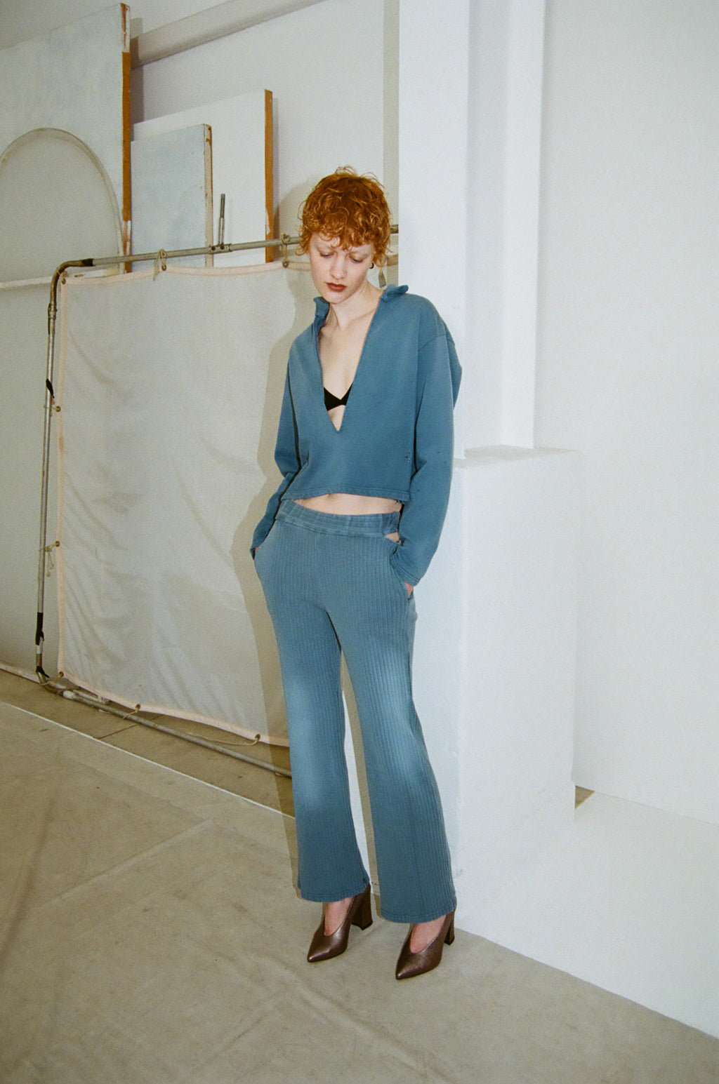 concause Online Shop (コンコース オンラインショップ) | RIB PANTS (リブパンツ) | カットソー レディース ウィメンズ ヴィンテージ ビンテージ ドメスティック ブランド 加工 ダメージ カジュアル カットパンツ 総ゴム