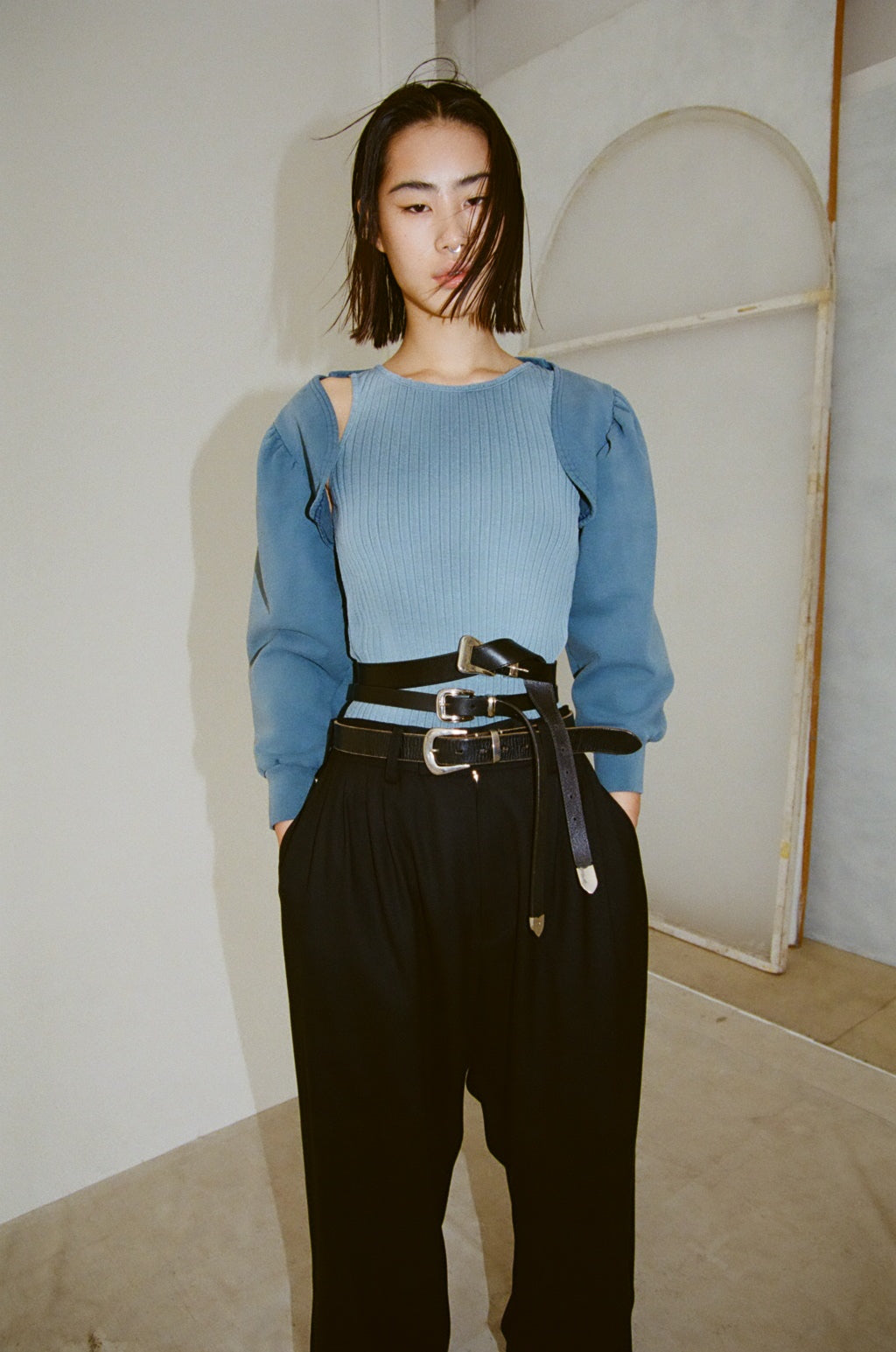 concause Online Shop (コンコース オンラインショップ) | RW F-V SWEAT SHIRTS(リバースウィーブ フロントVガゼットスウェットシャツ) | レディース ウィメンズ ヴィンテージ ビンテージ ドメスティック ブランド 長袖 加工 ダメージ カジュアル スウェット トレーナー