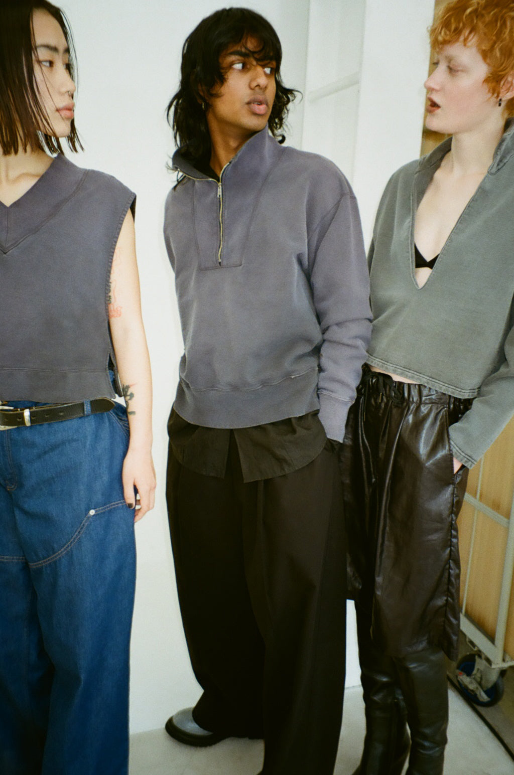 concause Online Shop (コンコース オンラインショップ) | V-NECK NO SLEEVE SWEAT SHIRTS (Vネックノースリーブスウェットシャツ) | レディース ウィメンズ ヴィンテージ ビンテージ ドメスティック ブランド 加工 ダメージ カジュアル ベスト