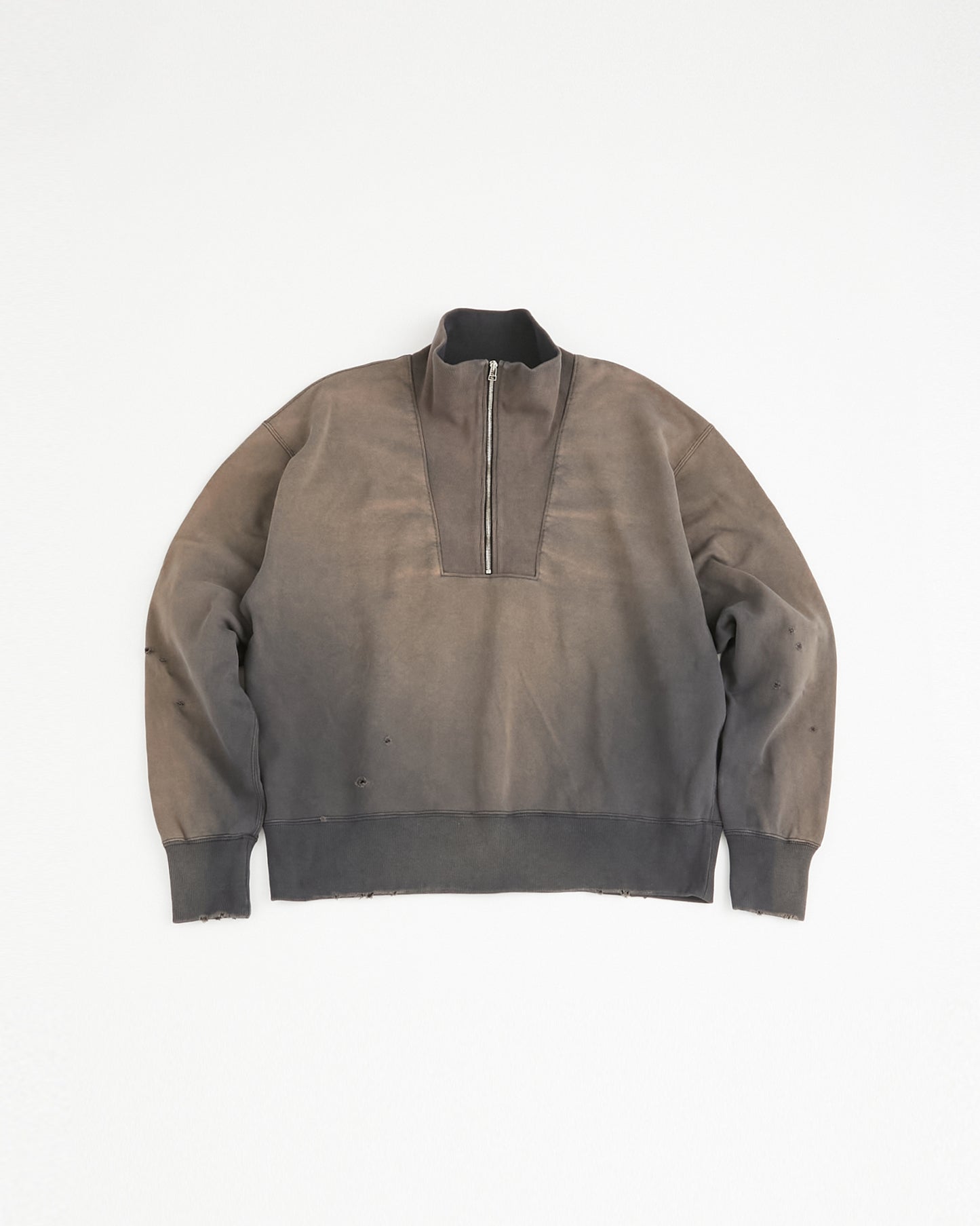 concause Online Shop (コンコース オンラインショップ) | HALF ZIP SWEAT SHIRTS (ハーフジップスウェットシャツ) | メンズ ヴィンテージ ビンテージ ドメスティック ブランド 長袖 加工 ダメージ カジュアル ファスナー ネイビー