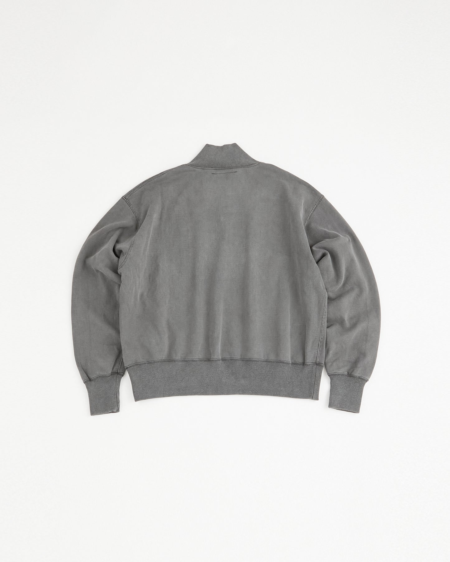 concause Online Shop (コンコース オンラインショップ) | HALF ZIP SWEAT SHIRTS (ハーフジップスウェットシャツ) | メンズ ヴィンテージ ビンテージ ドメスティック ブランド 長袖 加工 ダメージ カジュアル ファスナー クロ 黒 チャコール スミクロ
