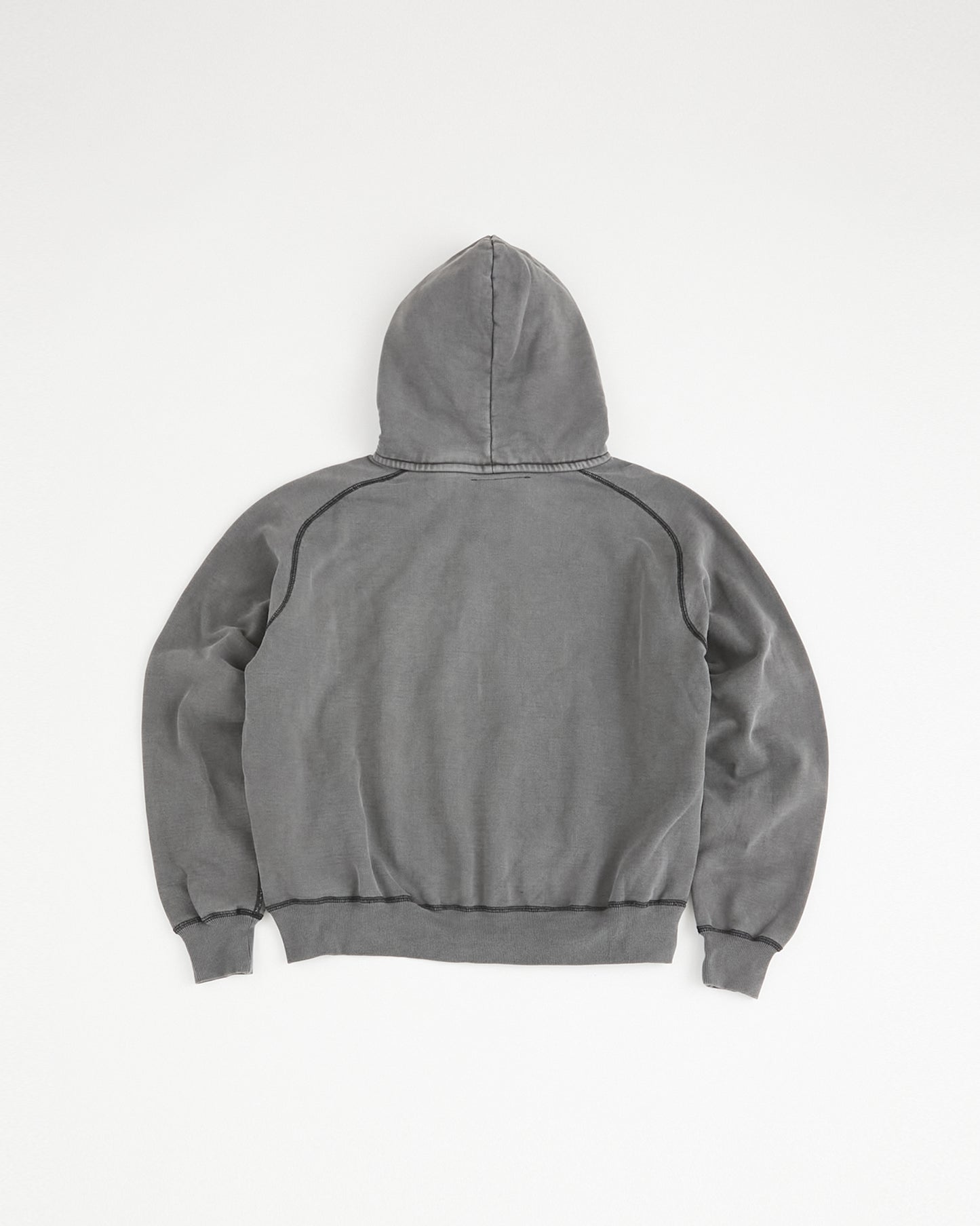 concause Online Shop (コンコース オンラインショップ) |W-V AFTER HOODIE (ダブルVガゼット後付けフーディー) | メンズ パーカー フーディー ヴィンテージ ビンテージ ドメスティック ブランド 加工 ダメージ カジュアル ブラック クロ 黒 チャコール