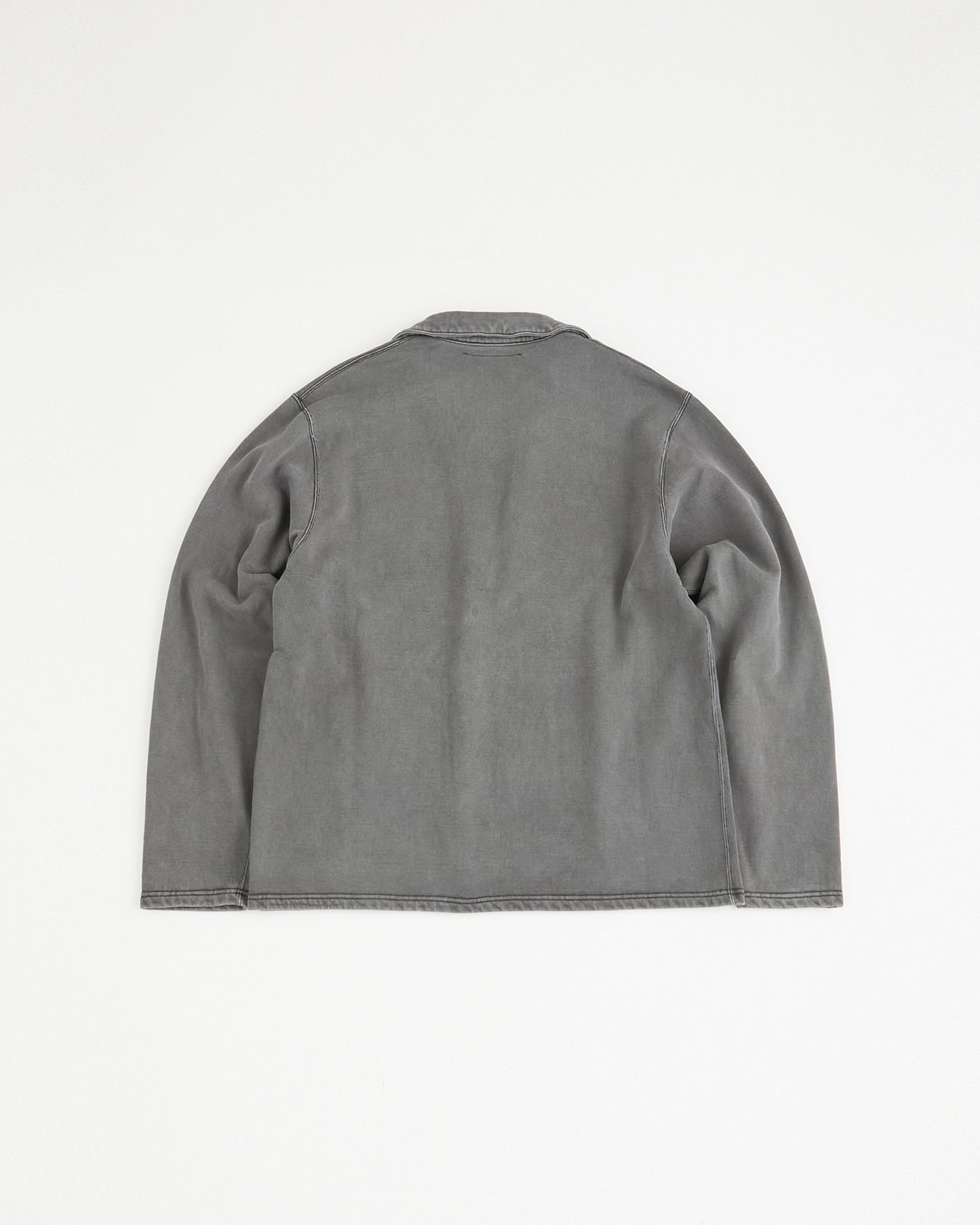 concause Online Shop (コンコース オンラインショップ) | SKIPPER LONG SLEEVE SWEAT SHIRTS (スキッパーロングスリーブスウェットシャツ) |メンズ ヴィンテージ ビンテージ ドメスティック ブランド 長袖 加工 ダメージ カジュアル スキッパー スウェット ブラック クロ 黒 チャコール