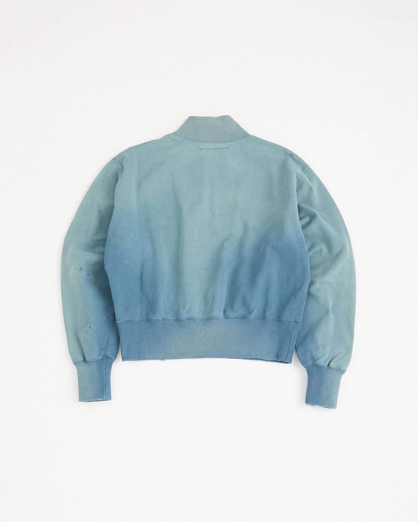 concause Online Shop (コンコース オンラインショップ) | HALF ZIP SWEAT SHIRTS (ハーフジップスウェットシャツ) |レディース ウィメンズ ヴィンテージ ビンテージ ドメスティック ブランド 長袖 加工 ダメージ カジュアル ブルー 青