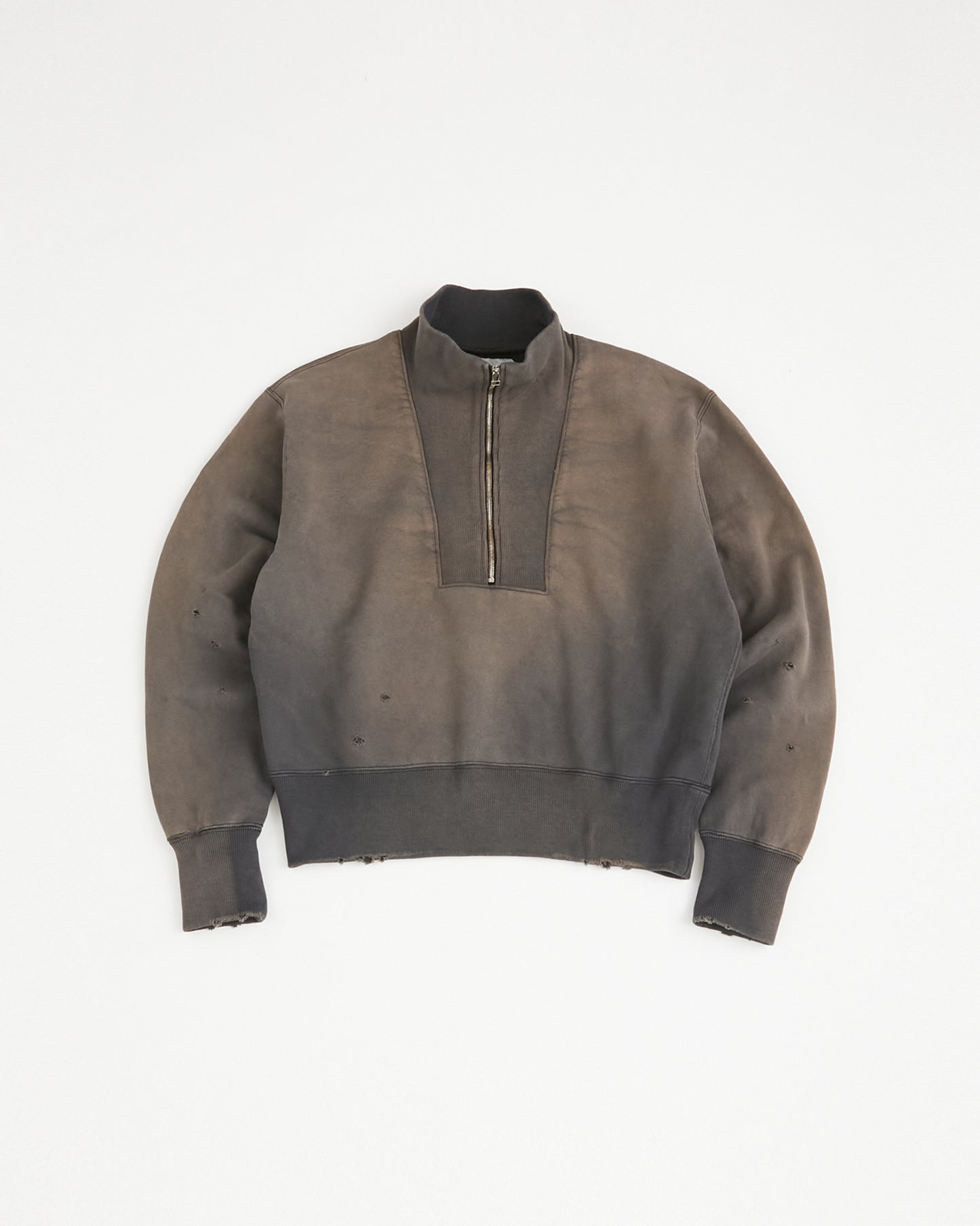 concause Online Shop (コンコース オンラインショップ) | HALF ZIP SWEAT SHIRTS (ハーフジップスウェットシャツ) |レディース ウィメンズ ヴィンテージ ビンテージ ドメスティック ブランド 長袖 加工 ダメージ カジュアル ネイビー