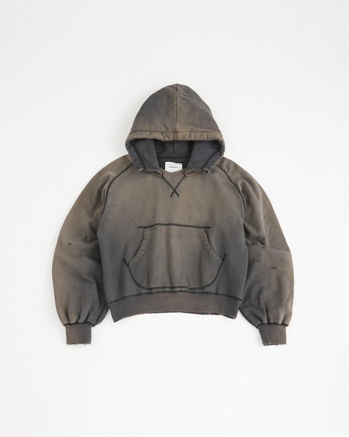 concause Online Shop (コンコース オンラインショップ) | W-V AFTER HOODIE (ダブルVガゼット後付けフーディー) | パーカー レディース フーディ ヴィンテージ ビンテージ ドメスティック ブランド 長袖 加工 ダメージ カジュアル ネイビー