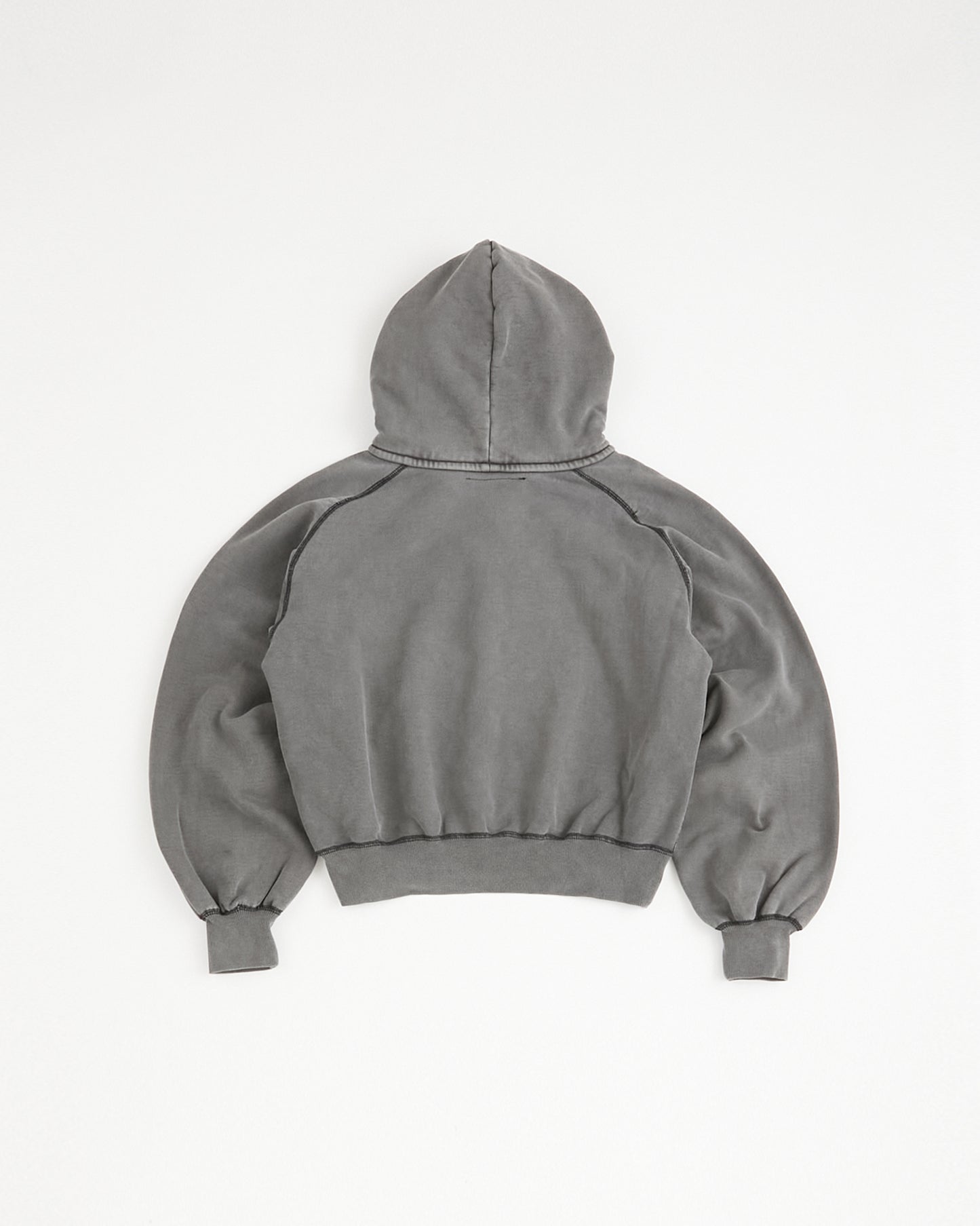 concause Online Shop (コンコース オンラインショップ) | W-V AFTER HOODIE (ダブルVガゼット後付けフーディー) | パーカー レディース フーディ ヴィンテージ ビンテージ ドメスティック ブランド 長袖 加工 ダメージ カジュアル ブラック 黒 クロ チャコール