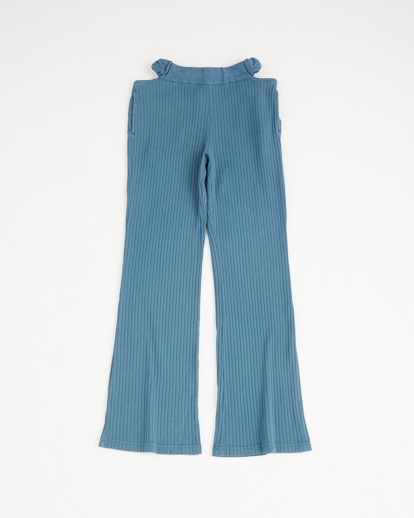 concause Online Shop (コンコース オンラインショップ) | RIB PANTS (リブパンツ) | カットソー レディース ウィメンズ ヴィンテージ ビンテージ ドメスティック ブランド 加工 ダメージ カジュアル カットパンツ 総ゴム ブルー 青