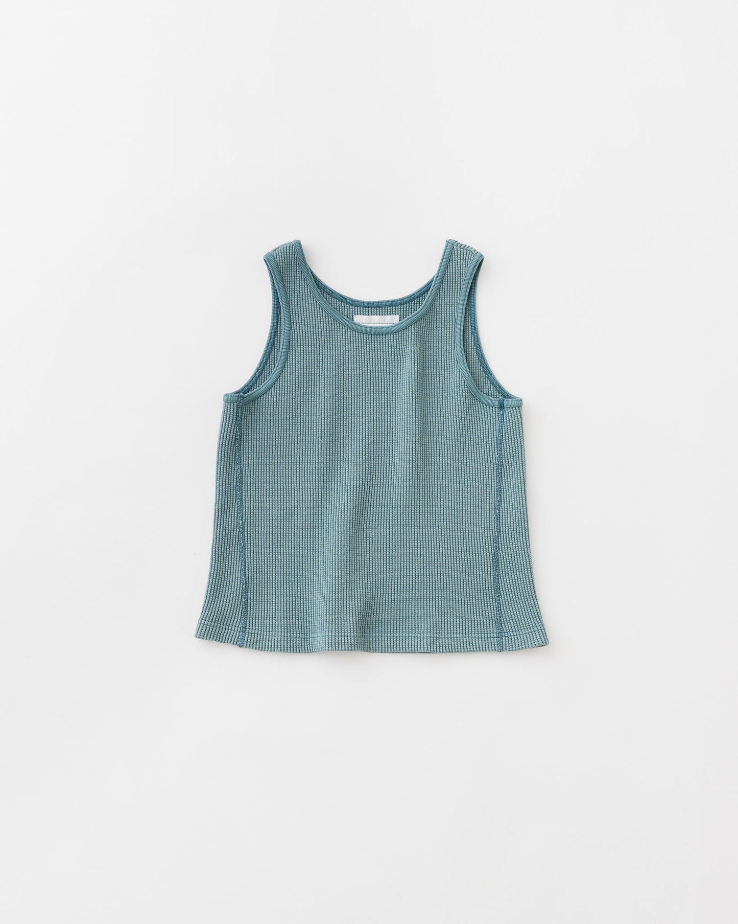 concause Online Shop (コンコース オンラインショップ) | WAFFLE TANK TOP (ワッフルタンクトップ)| レディース ウィメンズ ヴィンテージ ビンテージ ドメスティック ブランド タンク 加工 ダメージ カジュアル BLUE ブルー 青 アオ