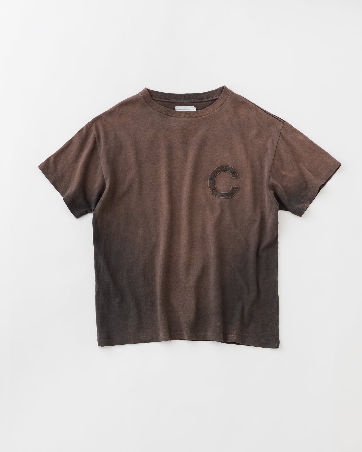 concause Online Shop (コンコース オンラインショップ) | C LOGO FADE TEE (CロゴフェードTシャツ) |メンズ ヴィンテージ ビンテージ ドメスティック ブランド 半袖 加工 ダメージ カジュアル Tシャツ BLACK クロ 黒 BLACK