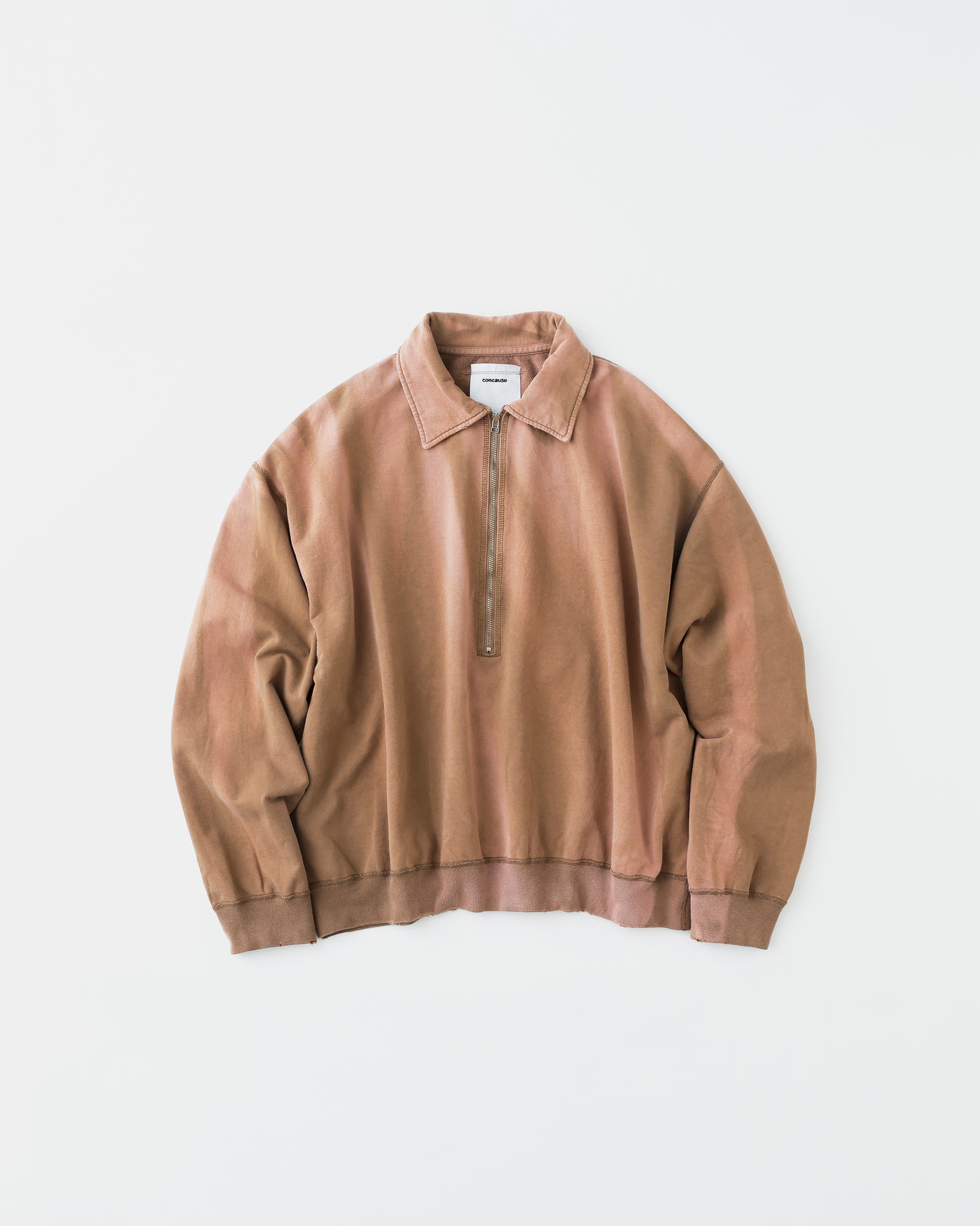 FADE HALF ZIP SWEAT SHIRTS EX