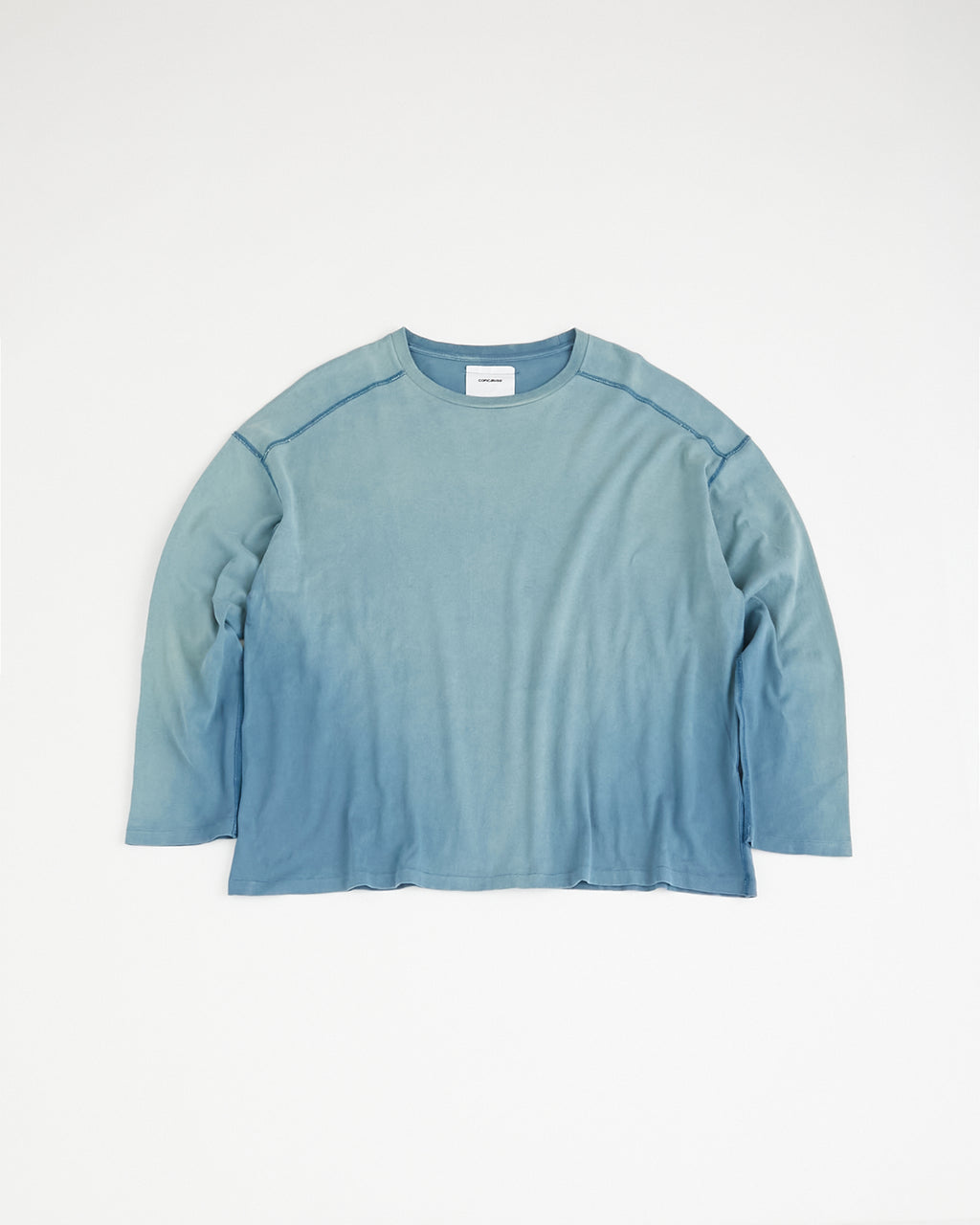 concause Online Shop (コンコース オンラインショップ) | FADE LONG SLEEVE T-SHIRTS (フェードロングスリーブTシャツ) | メンズ ヴィンテージ ビンテージ ドメスティック ブランド ロンT 長袖 ブルー 青 加工 ダメージ