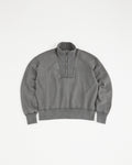 concause Online Shop (コンコース オンラインショップ) | HALF ZIP SWEAT SHIRTS (ハーフジップスウェットシャツ) | メンズ ヴィンテージ ビンテージ ドメスティック ブランド 長袖 加工 ダメージ カジュアル ファスナー 黒 クロ スミクロ チャコール