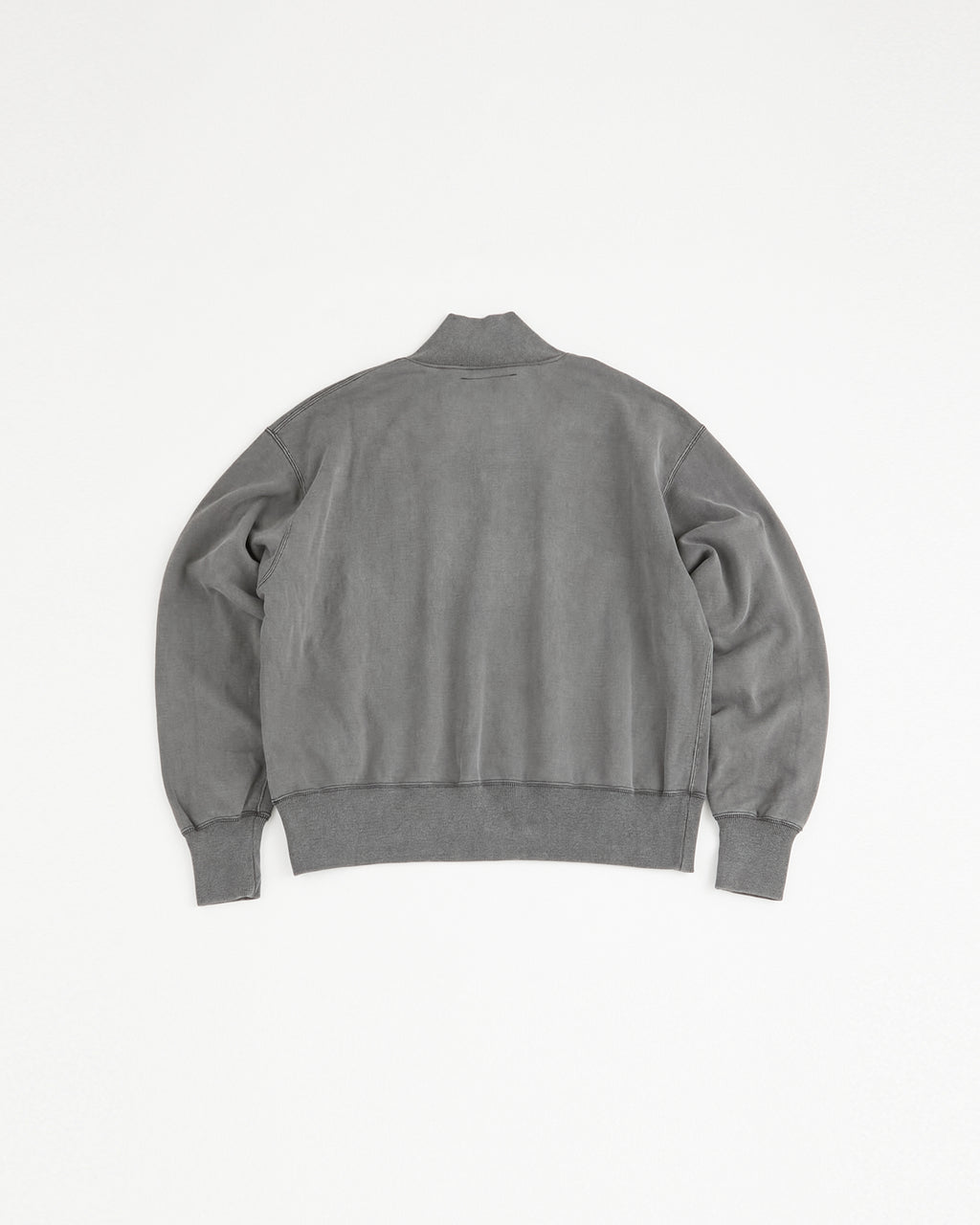 concause Online Shop (コンコース オンラインショップ) | HALF ZIP SWEAT SHIRTS (ハーフジップスウェットシャツ) | メンズ ヴィンテージ ビンテージ ドメスティック ブランド 長袖 加工 ダメージ カジュアル ファスナー クロ 黒 チャコール スミクロ