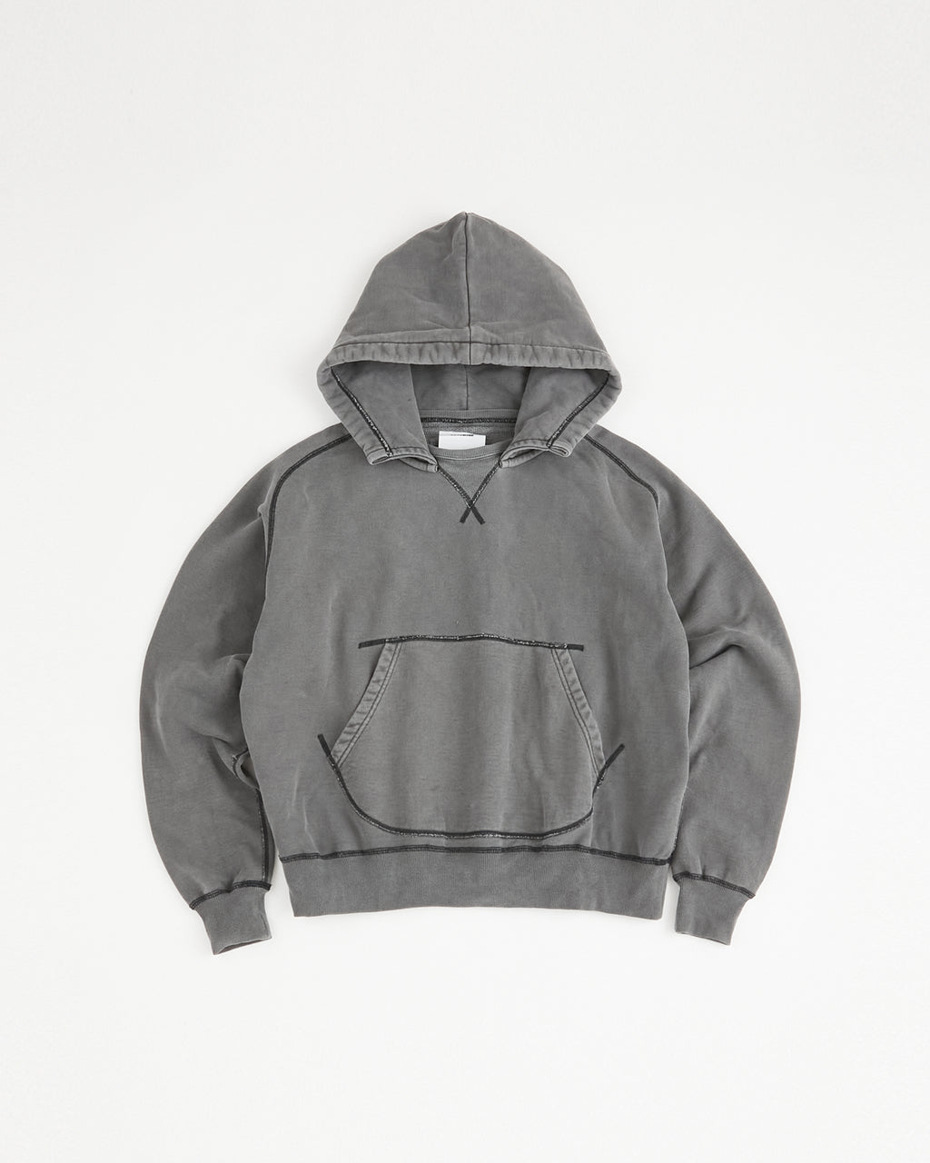 concause Online Shop (コンコース オンラインショップ) | W-V AFTER HOODIE (ダブルブイアフターフーディー) | メンズ パーカー スウェット スエット フード 後付け 加工 ブラック 黒 チャコール グレー  男性 ヴィンテージ ビンテージ ドメスティック ブランド