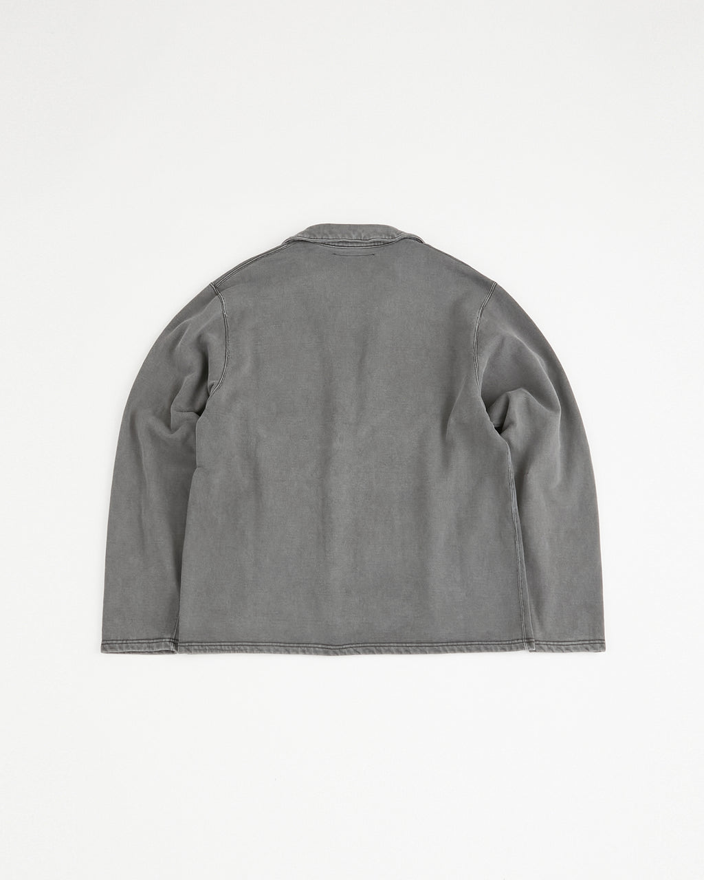 concause Online Shop (コンコース オンラインショップ) | SKIPPER LONG SLEEVE SWEAT SHIRTS (スキッパーロングスリーブスウェットシャツ) |メンズ ヴィンテージ ビンテージ ドメスティック ブランド 長袖 加工 ダメージ カジュアル スキッパー スウェット ブラック クロ 黒 チャコール