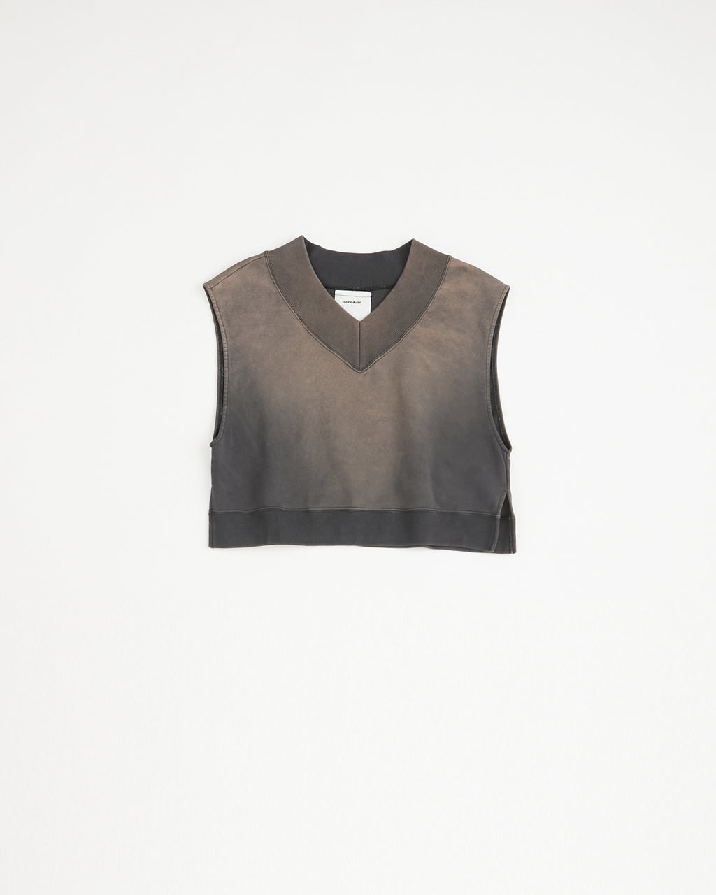concause Online Shop (コンコース オンラインショップ) | V-NECK NO SLEEVE SWEAT SHIRTS (Vネックノースリーブスウェットシャツ) | レディース  ウィメンズ ヴィンテージ ビンテージ ドメスティック ブランド 加工 ダメージ カジュアル  ベスト ネイビー