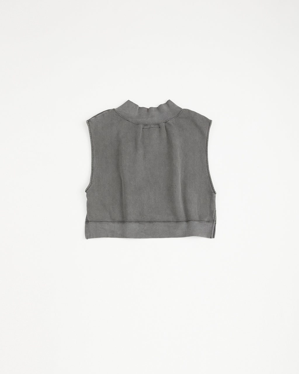 concause Online Shop (コンコース オンラインショップ) | V-NECK NO SLEEVE SWEAT SHIRTS (Vネックノースリーブスウェットシャツ) | レディース  ウィメンズ ヴィンテージ ビンテージ ドメスティック ブランド 加工 ダメージ カジュアル  ベスト 黒 クロ チャコール スミクロ