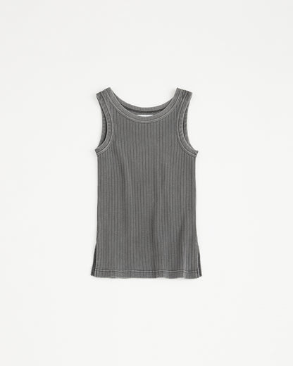 concause Online Shop (コンコース オンラインショップ) | FADE TANK TOP (フェードタンクトップ)| レディース ウィメンズ ヴィンテージ ビンテージ ドメスティック ブランド タンク 加工 ダメージ カジュアル 黒 クロ チャコール スミクロ