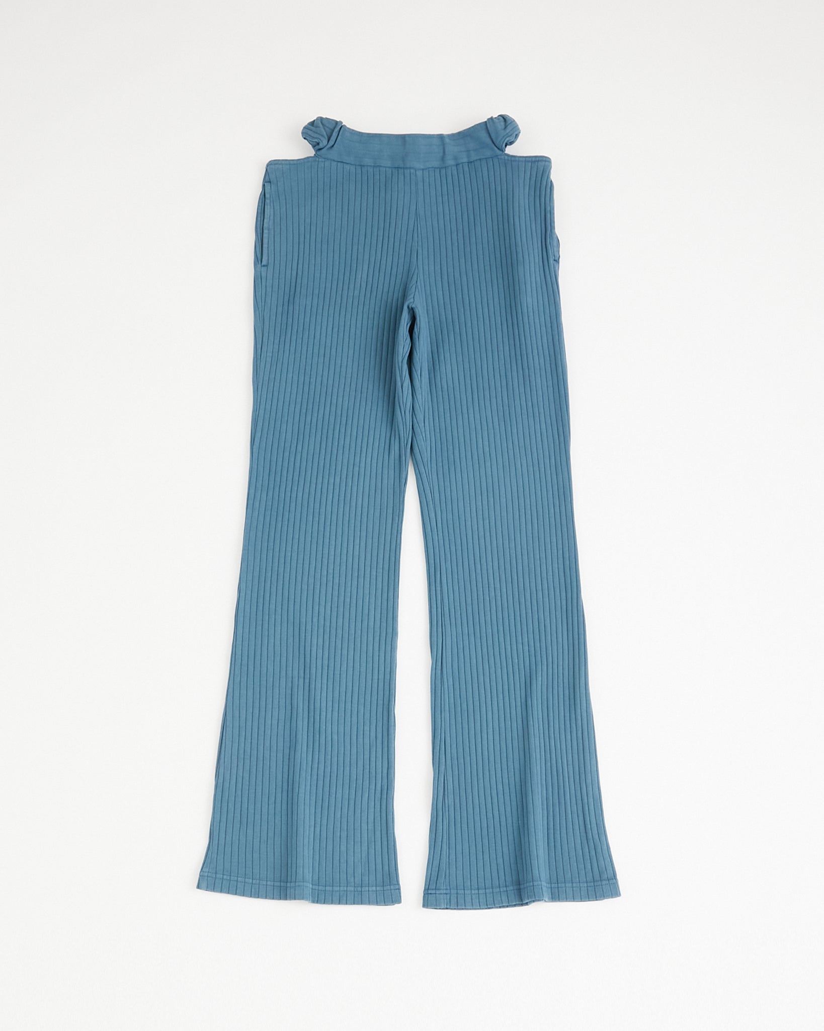 concause Online Shop (コンコース オンラインショップ) | RIB PANTS (リブパンツ) | カットソー レディース  ウィメンズ ヴィンテージ ビンテージ ドメスティック ブランド 加工 ダメージ カジュアル カットパンツ 総ゴム ブルー 青