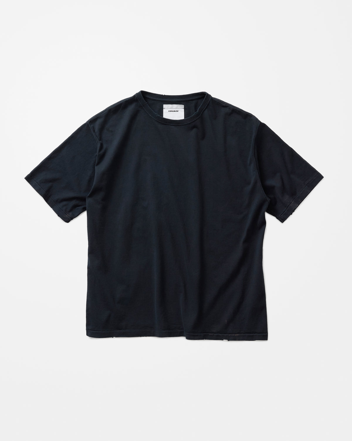 concause S/S TEE / BLACK 正面
