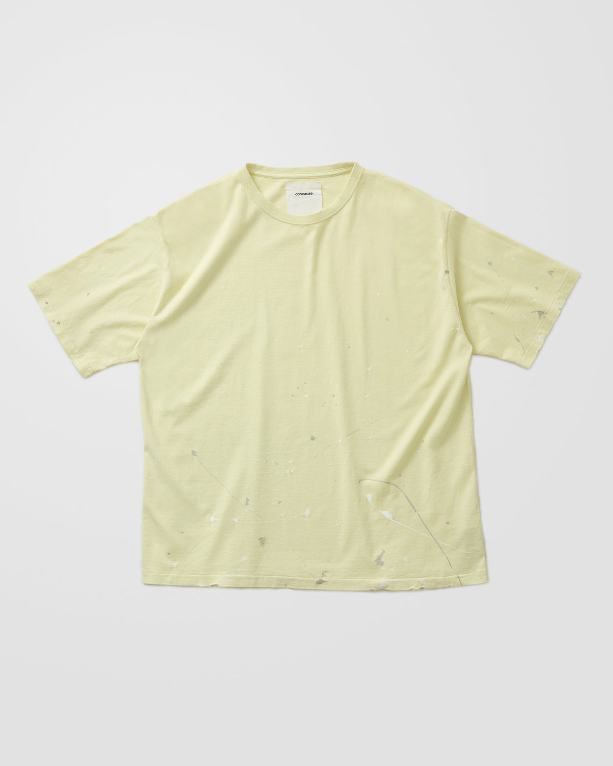concause S/S TEE / YELLOW 正面
