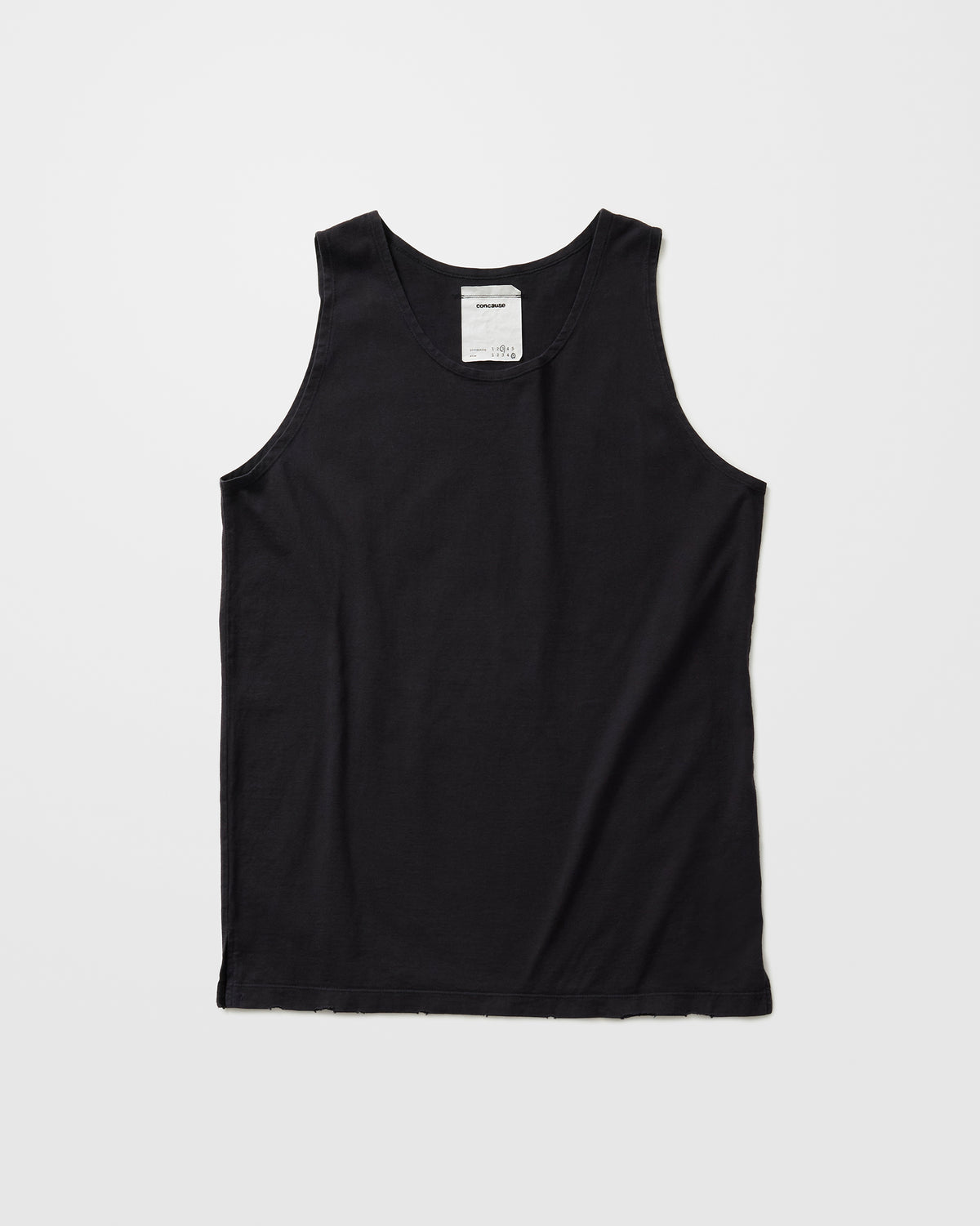 concause TANK TOP / BLACK 正面
