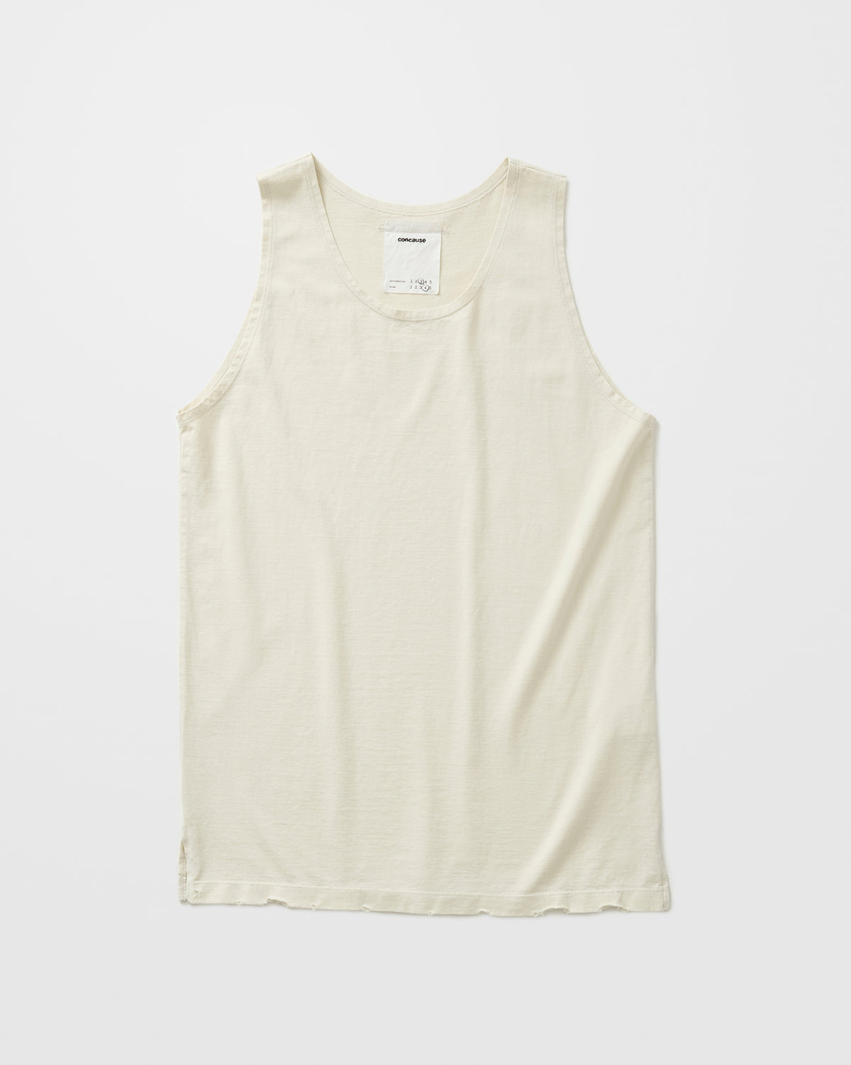 concause TANK TOP / OFF WHITE 正面
