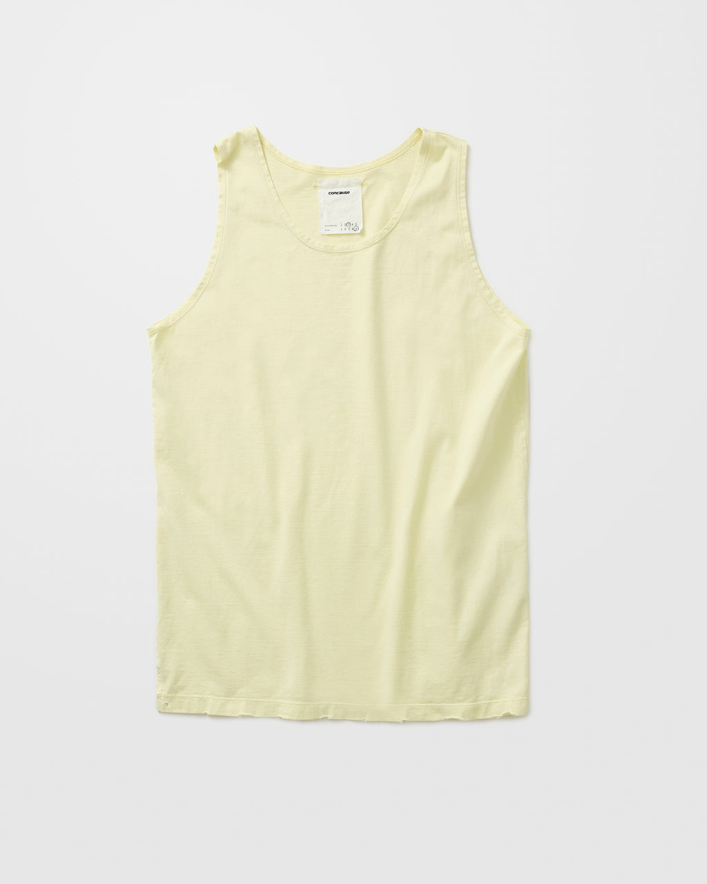 concause TANK TOP / YELLOW 正面
