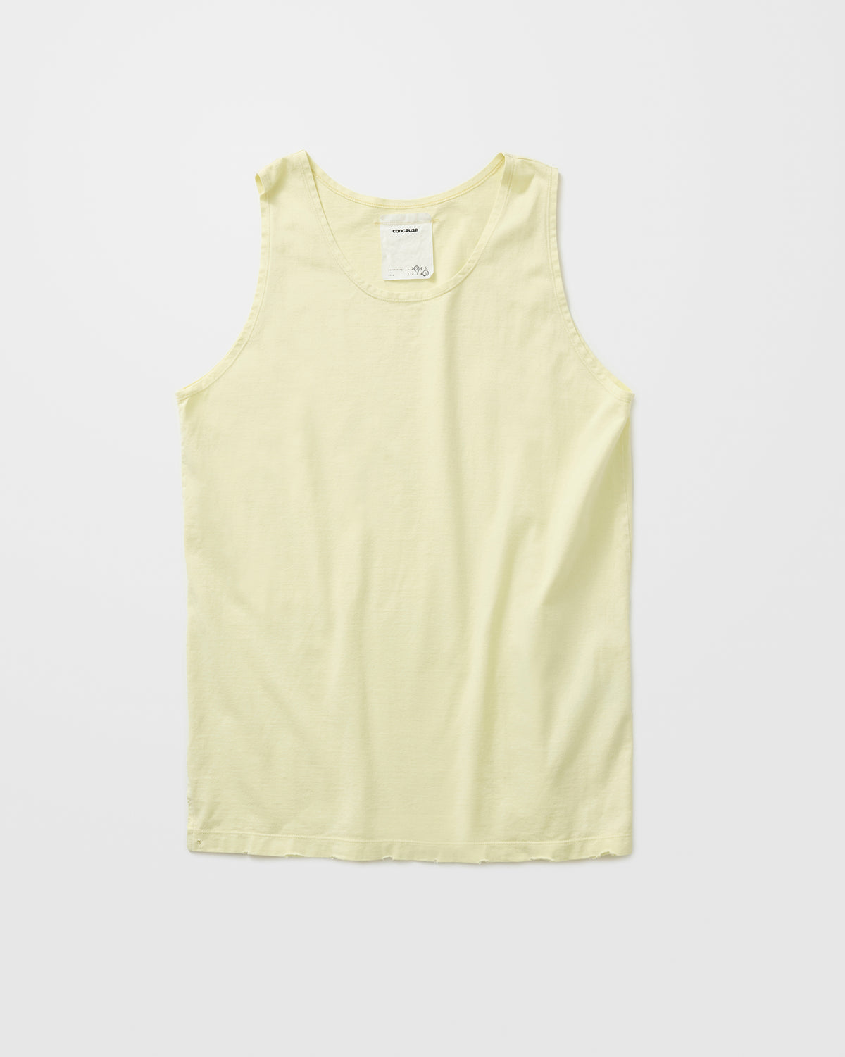 concause TANK TOP / YELLOW 正面

