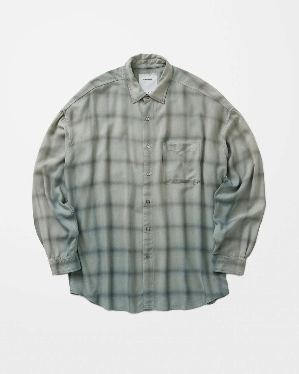 concause CHECK SHIRTS / BLUE 正面

