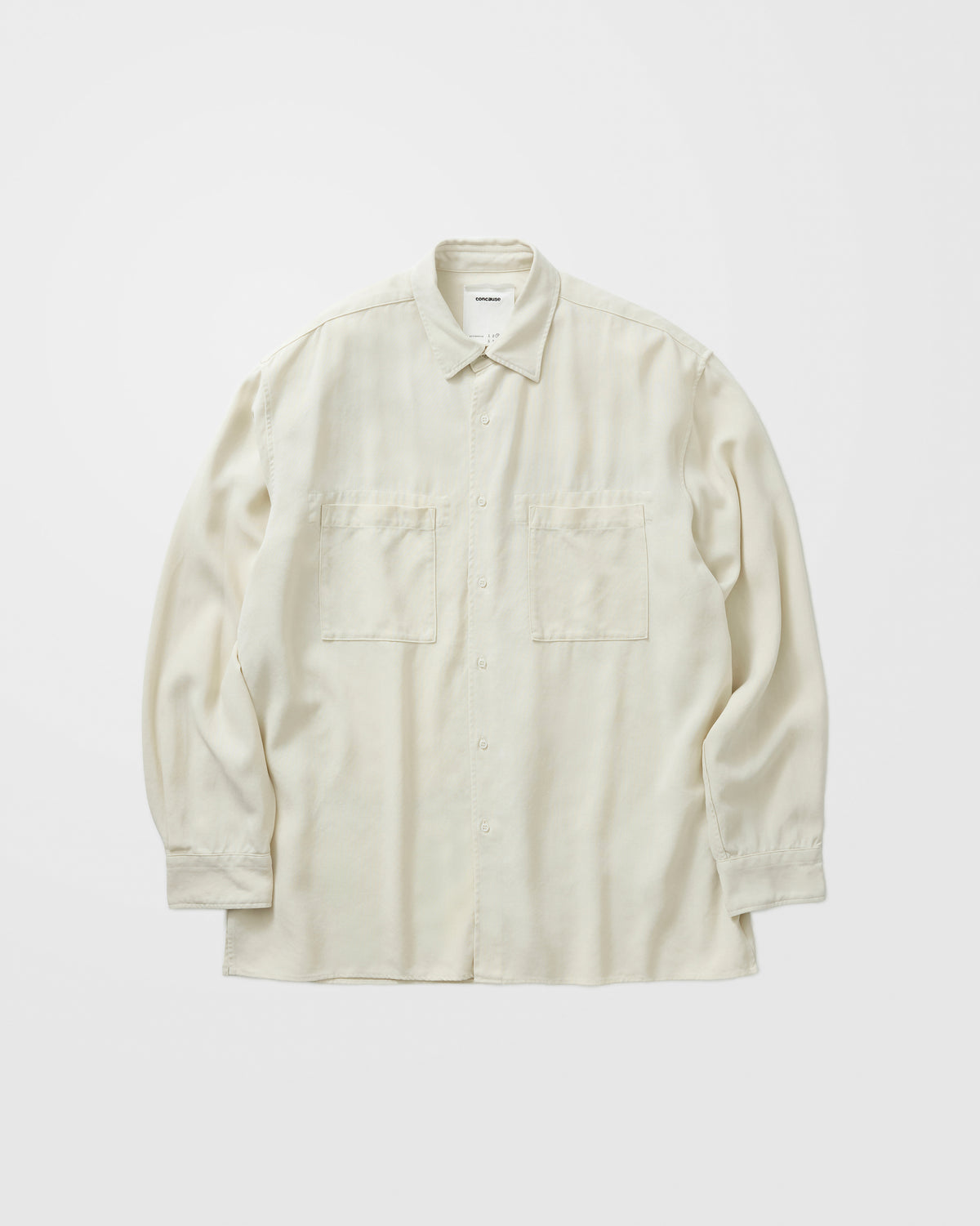 concause TENCEL SHIRTS / OFF WHITE 正面
