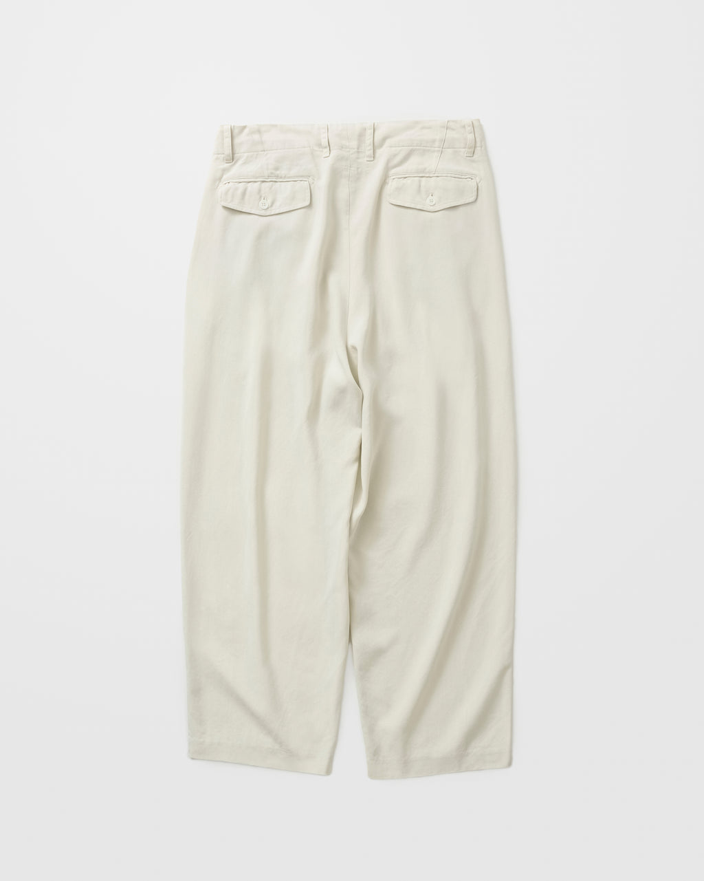 concause TENCEL WIDE SLACKS / OFF WHITE 背面
