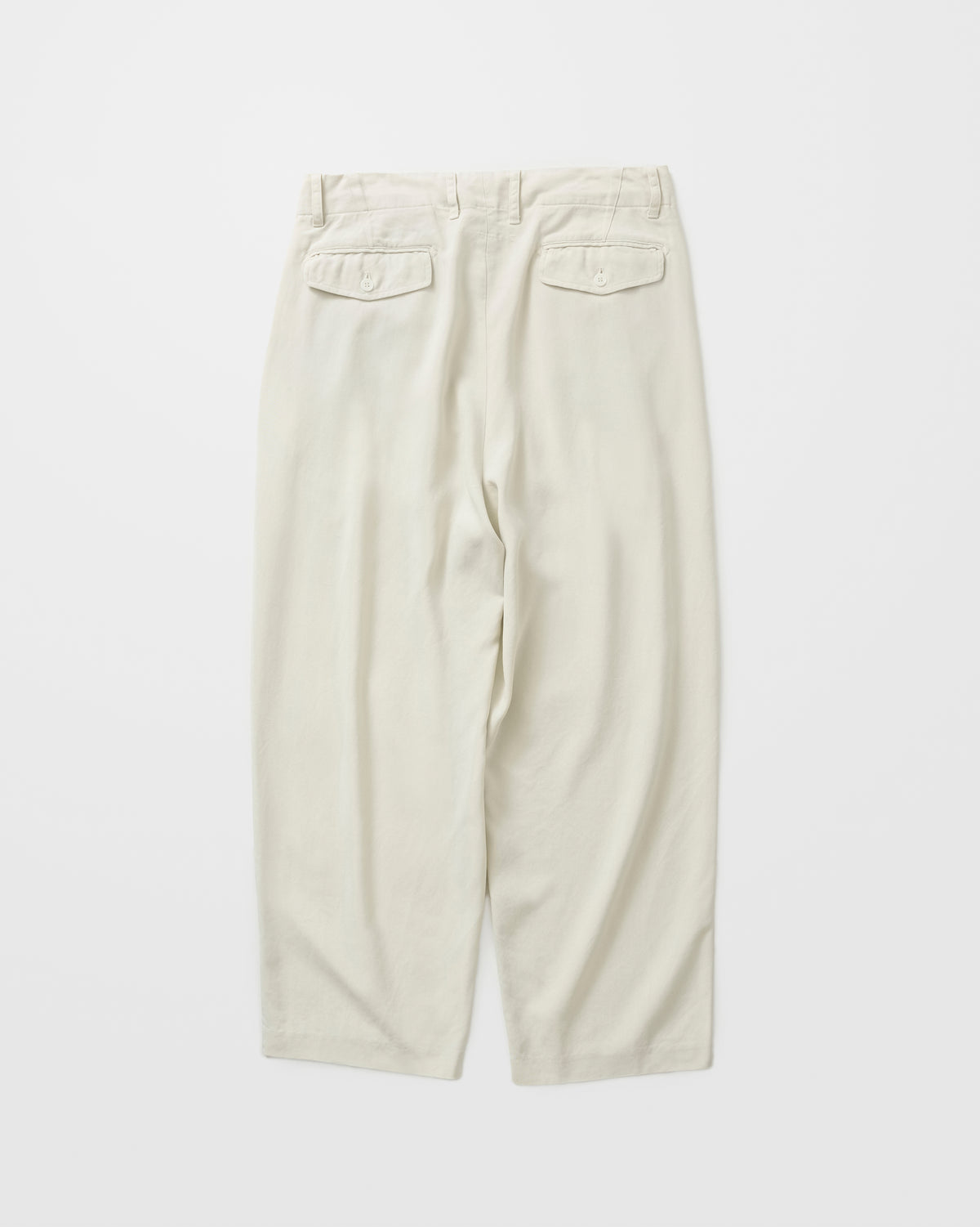 concause TENCEL WIDE SLACKS / OFF WHITE 背面

