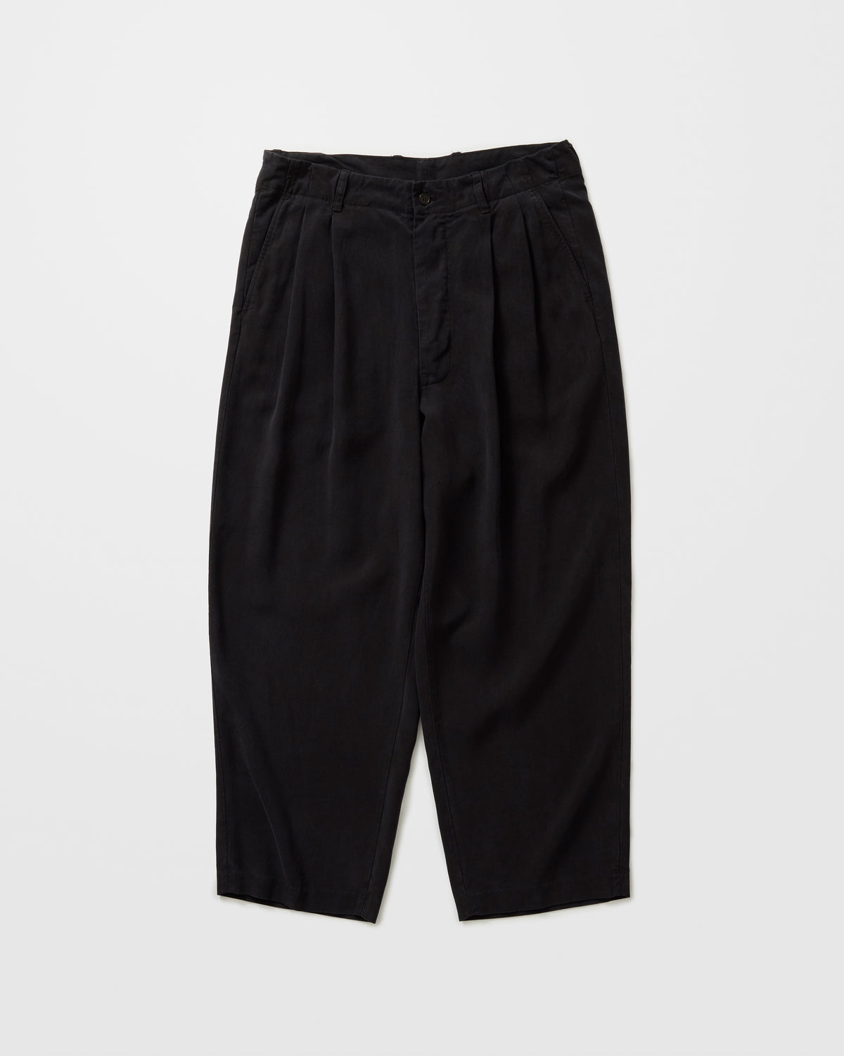 concause TENCEL WIDE SLACKS / BLACK 正面
