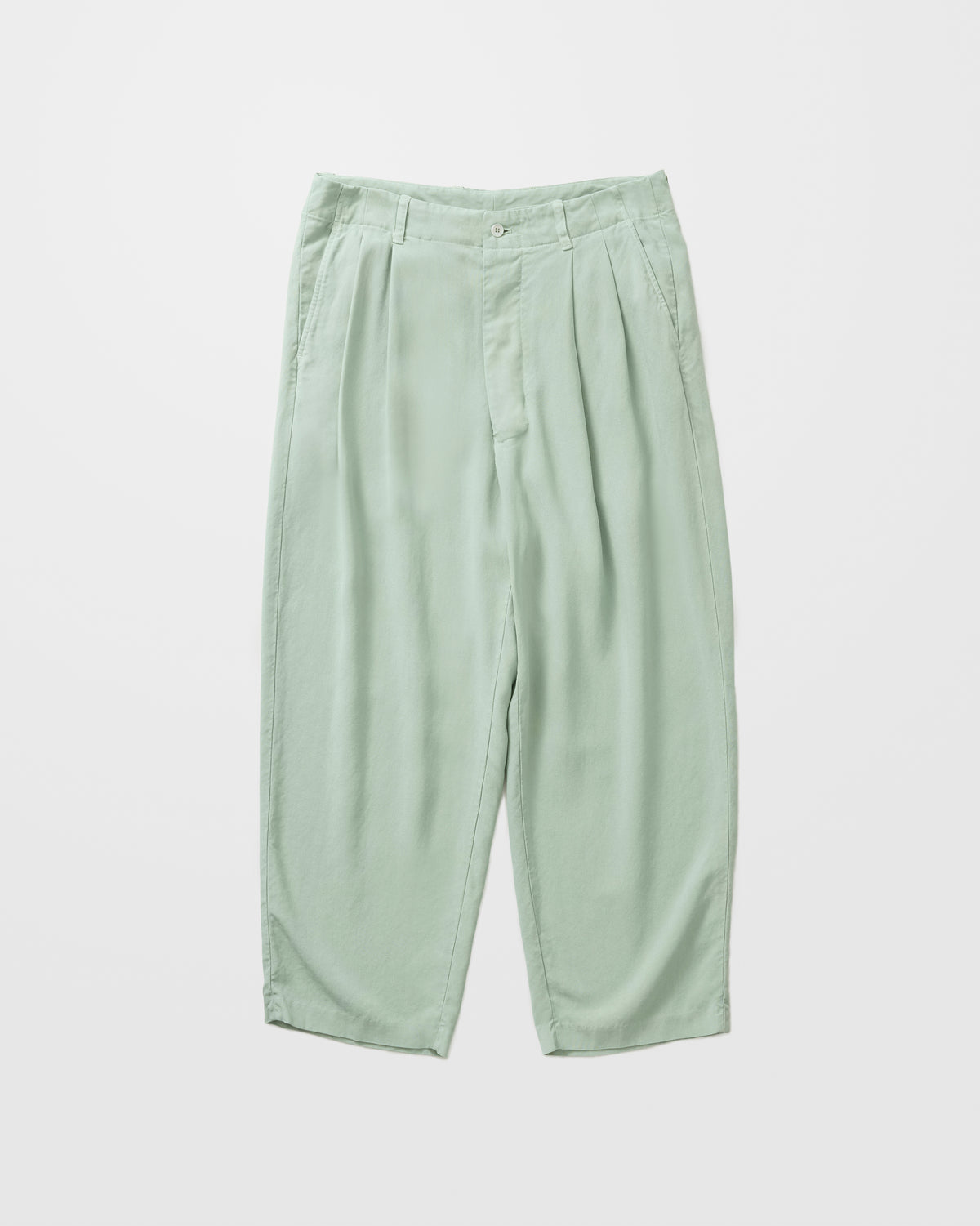 concause TENCEL WIDE SLACKS / GREEN 正面
