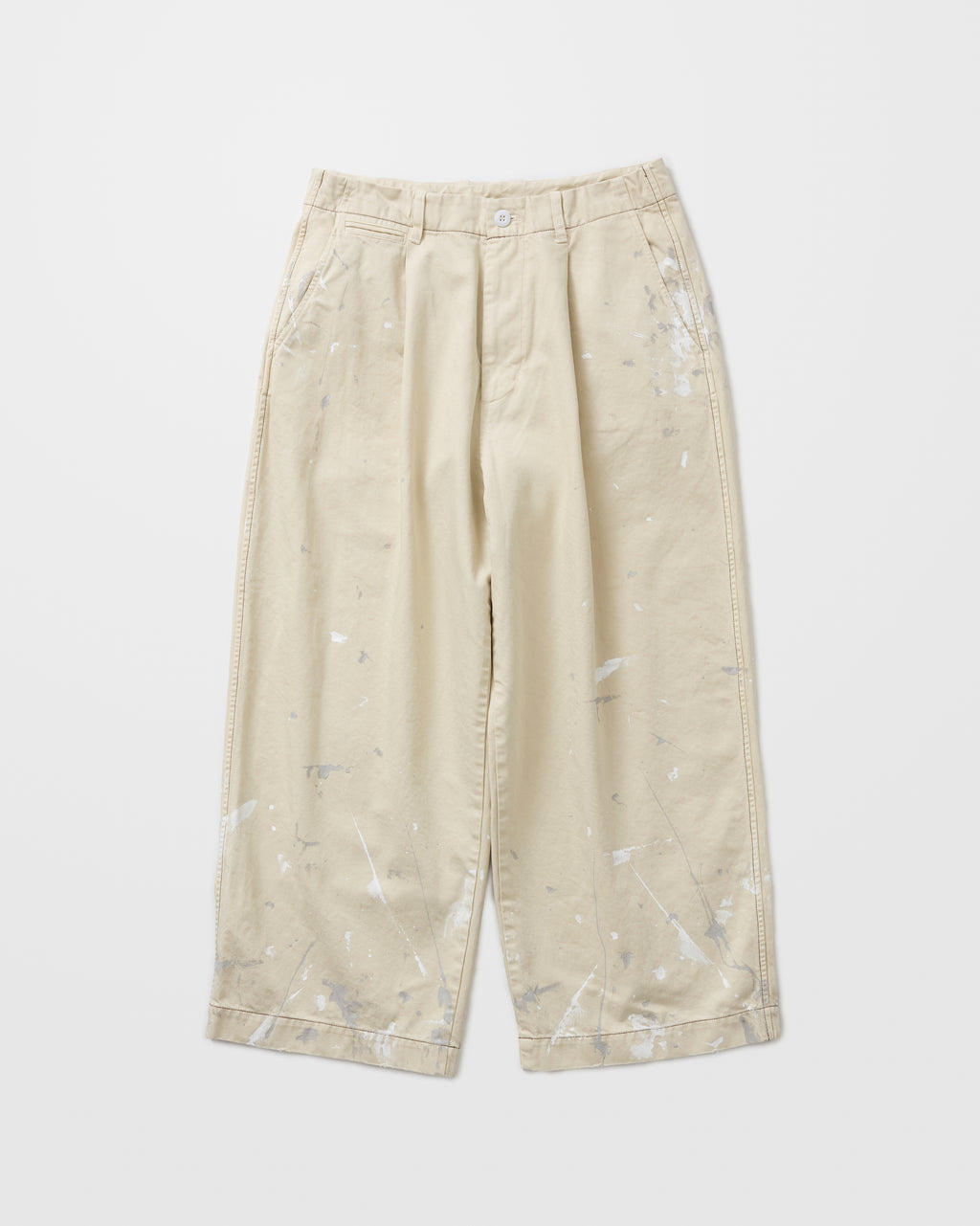 concause WIDE CHINO TROUSER / OFF WHITE 正面
