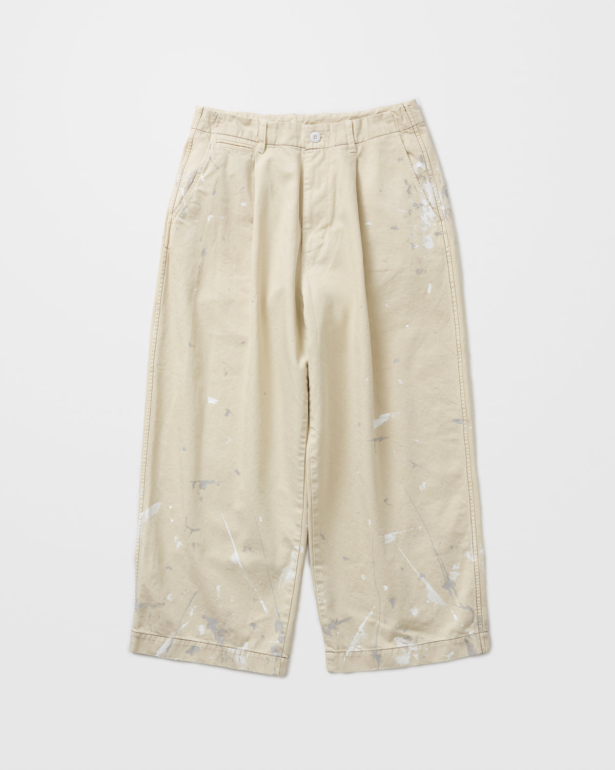 concause WIDE CHINO TROUSER / OFF WHITE 正面
