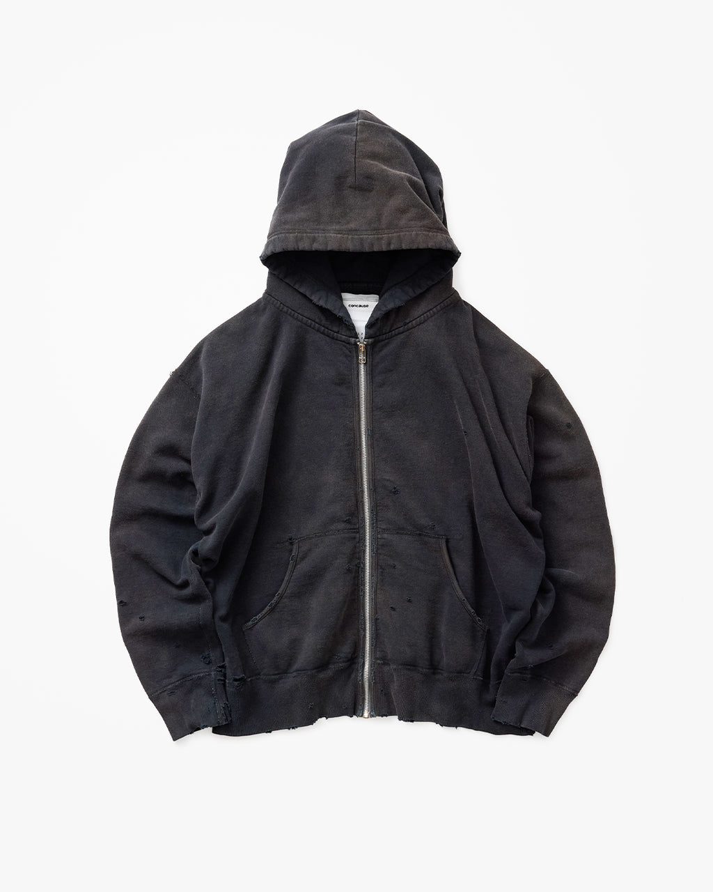 concause FULL ZIP SWEAT SHIRTS / BLACK 正面