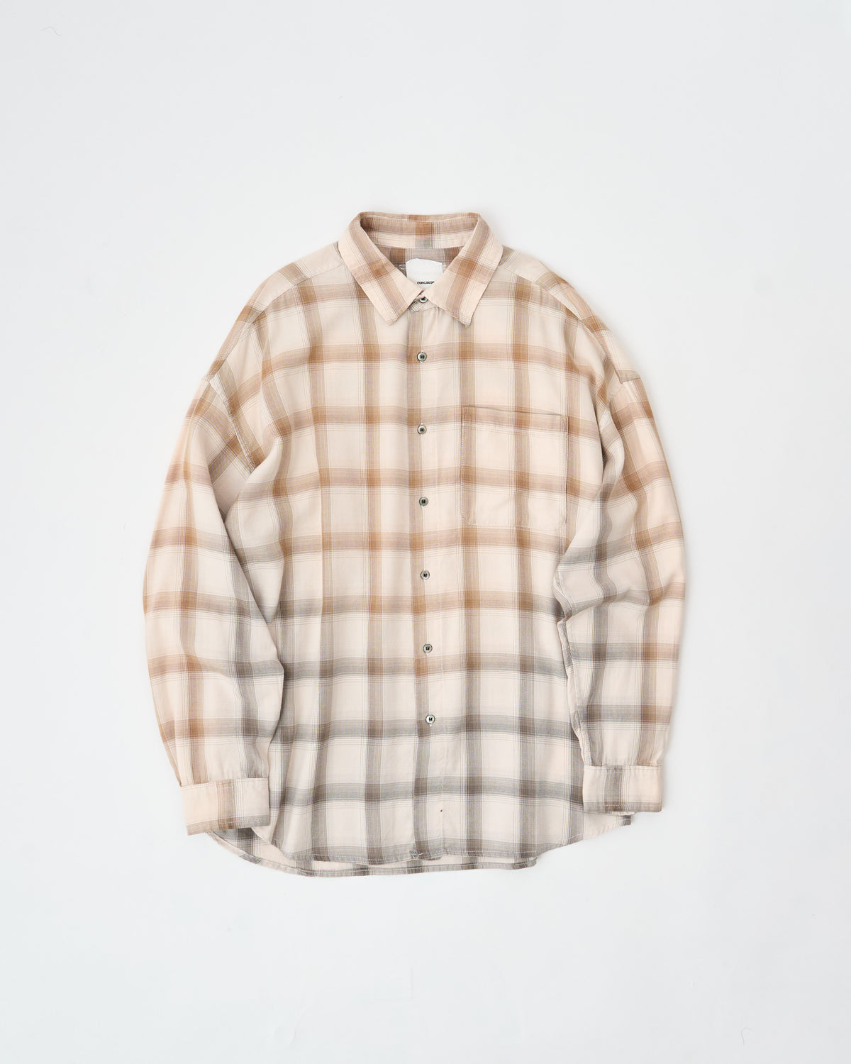 concause REGULAR COLLAR CHECK SHIRT 26AW チェック柄 レギュラーカラーシャツ 商品画像 8
