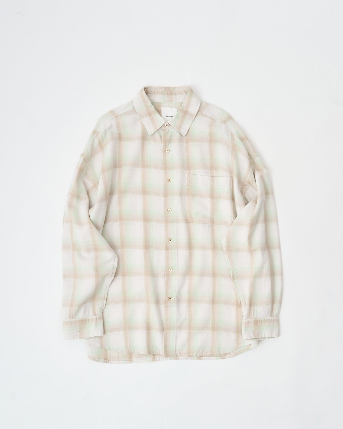 concause REGULAR COLLAR CHECK SHIRT 26AW チェック柄 レギュラーカラーシャツ 商品画像 1