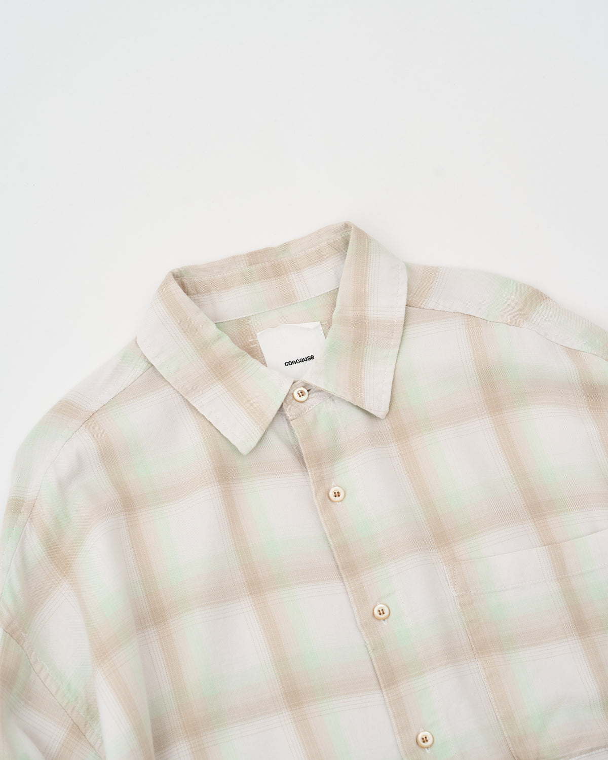 concause REGULAR COLLAR CHECK SHIRT 26AW チェック柄 レギュラーカラーシャツ 商品画像 2