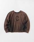 concause Online Shop (コンコース オンラインショップ) | C LOGO FD RW (Cロゴフェードリバースウィーブ) | メンズ ヴィンテージ ビンテージ ドメスティック ブランド 長袖 加工 ダメージ カジュアル スウェット トレーナー BLACK ブラック クロ 黒