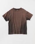 concause HAND REPAIR FADE TEE / BLACK 正面（全体像）・サンフェードダメージ加工
