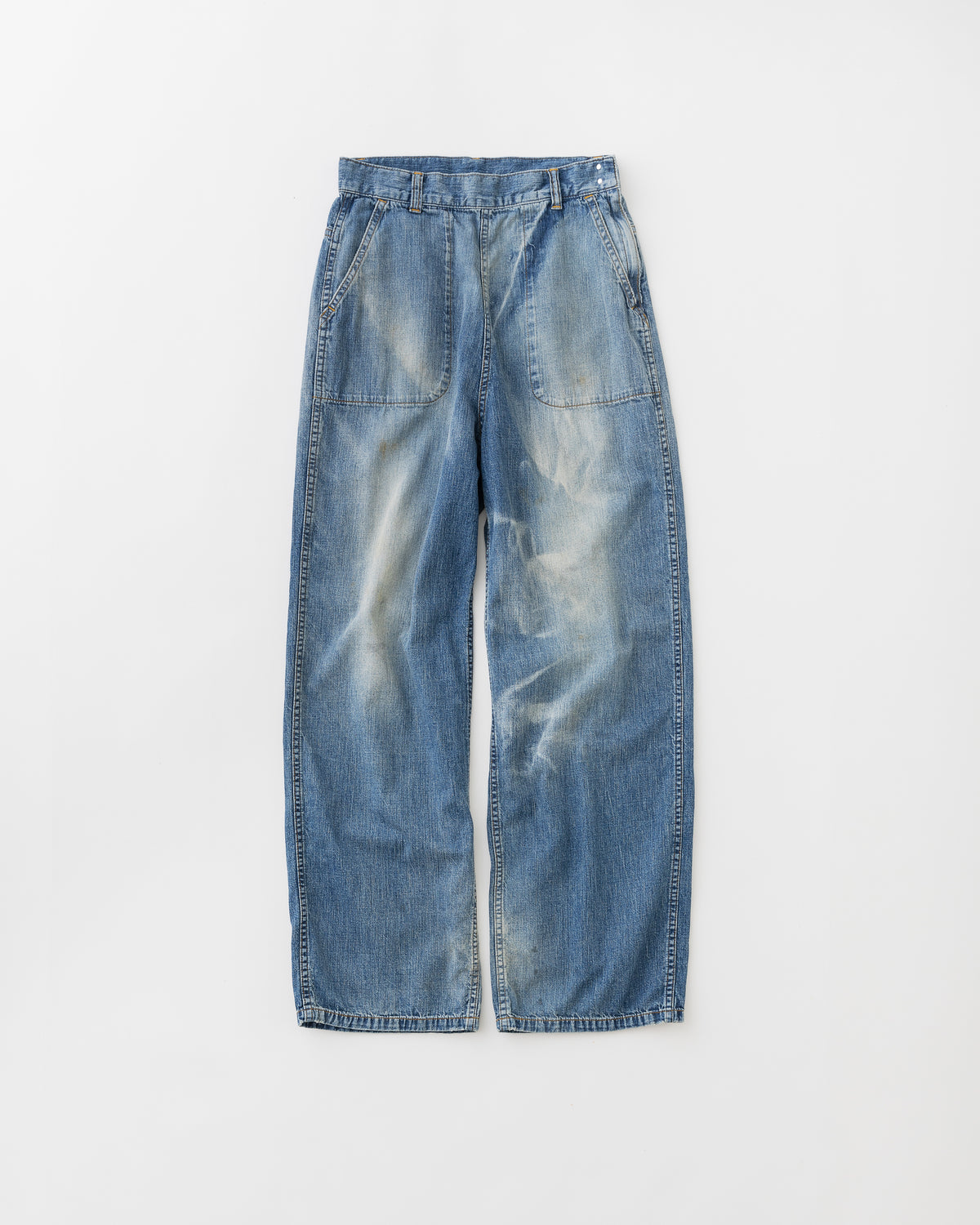 concause SUN FADE PINTER PANTS / INDIGO 正面（全体像）
