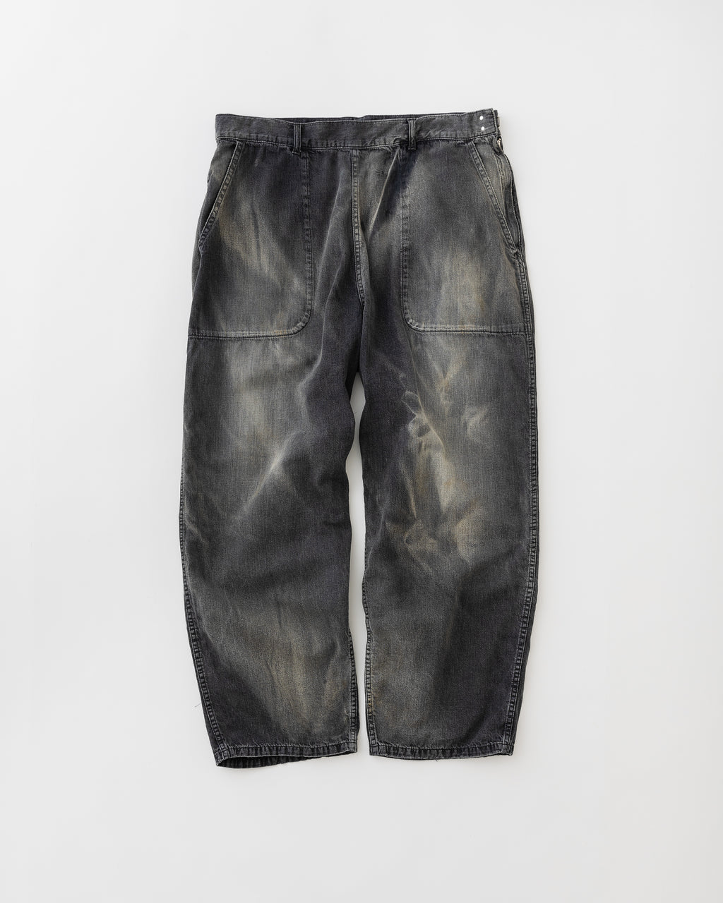 concause SUN FADE PINTER PANTS / BLACK 正面（全体像）
