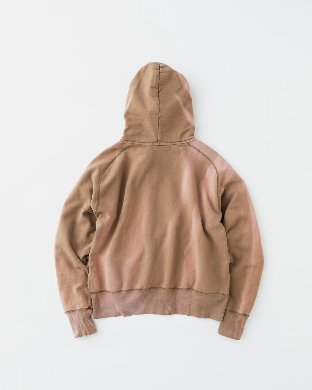 concause FADE W-V AFTER HOODIE EX / BEIGE 背面
