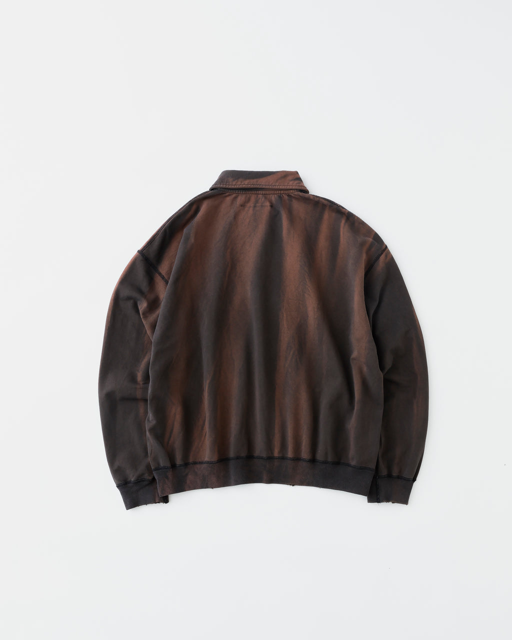 concause FADE HALF ZIP SWEAT SHIRTS EX / BLACK 背面
