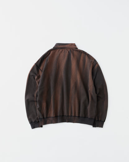 FADE HALF ZIP SWEAT SHIRTS EX