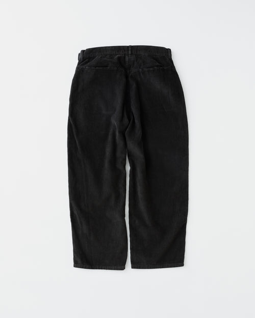 concause CORDUROY LUNCH PANTS / BLACK 背面
